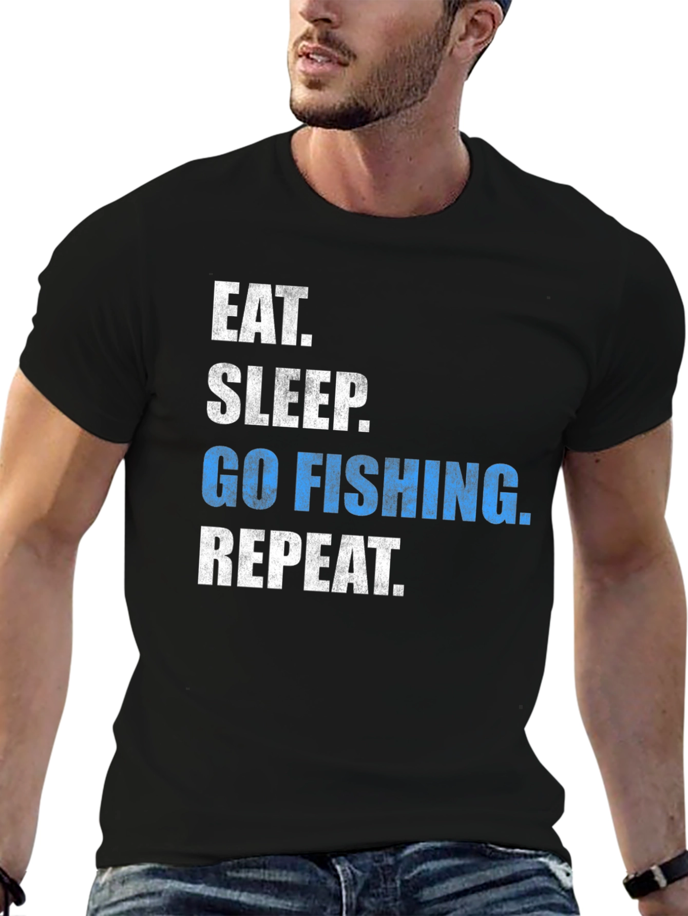 Eat Sleep Go Fishing Repeat T-Shirt