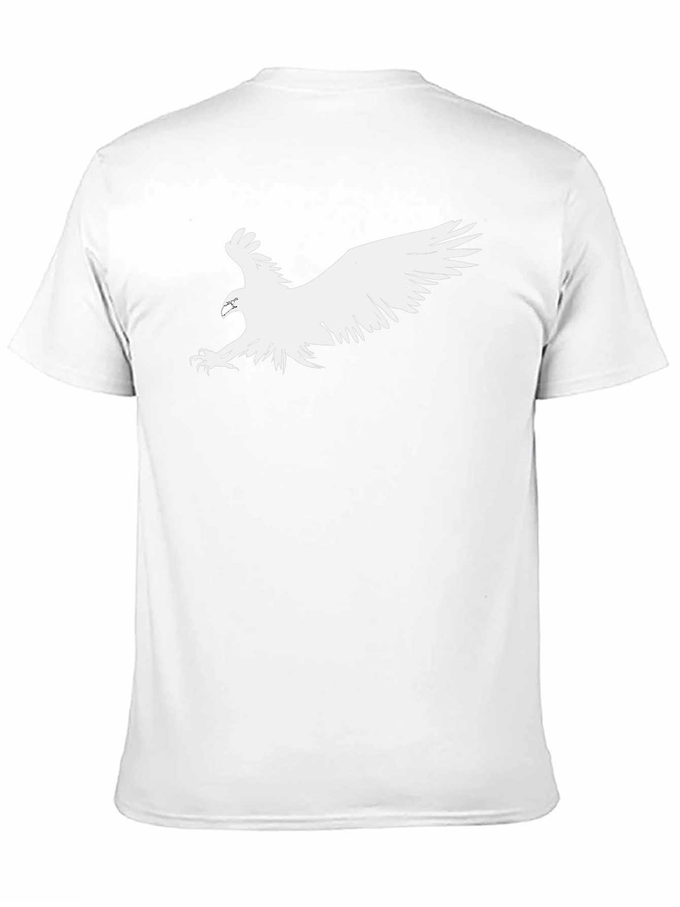 Eagle Graphic Tee - Bold Black Cotton T-Shirt