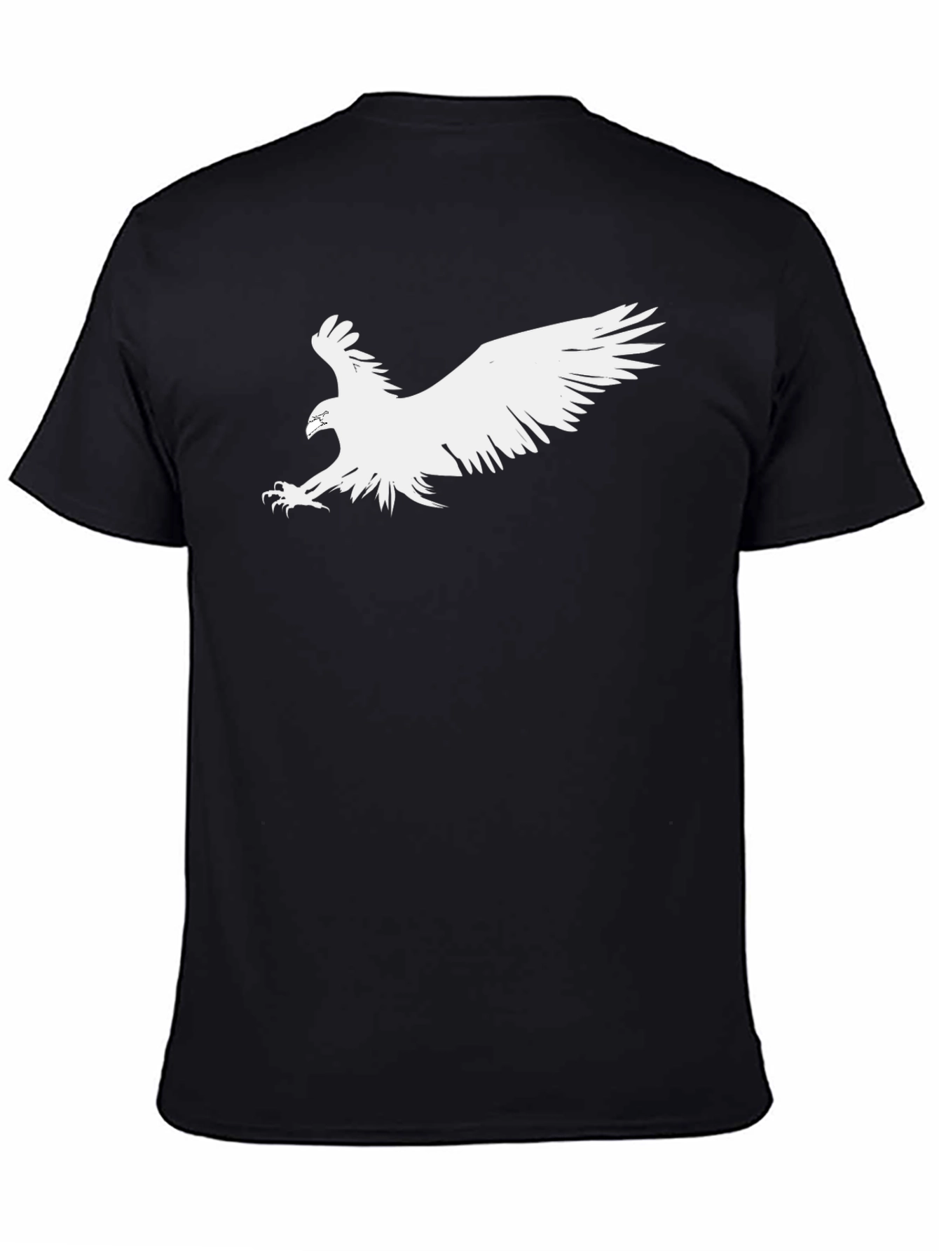 Eagle Graphic Tee - Bold Black Cotton T-Shirt