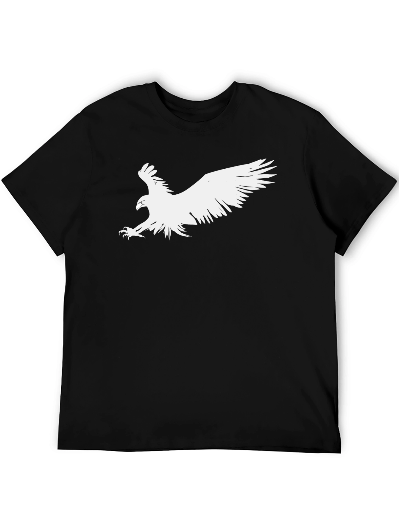 Eagle Graphic Tee - Bold Black Cotton T-Shirt