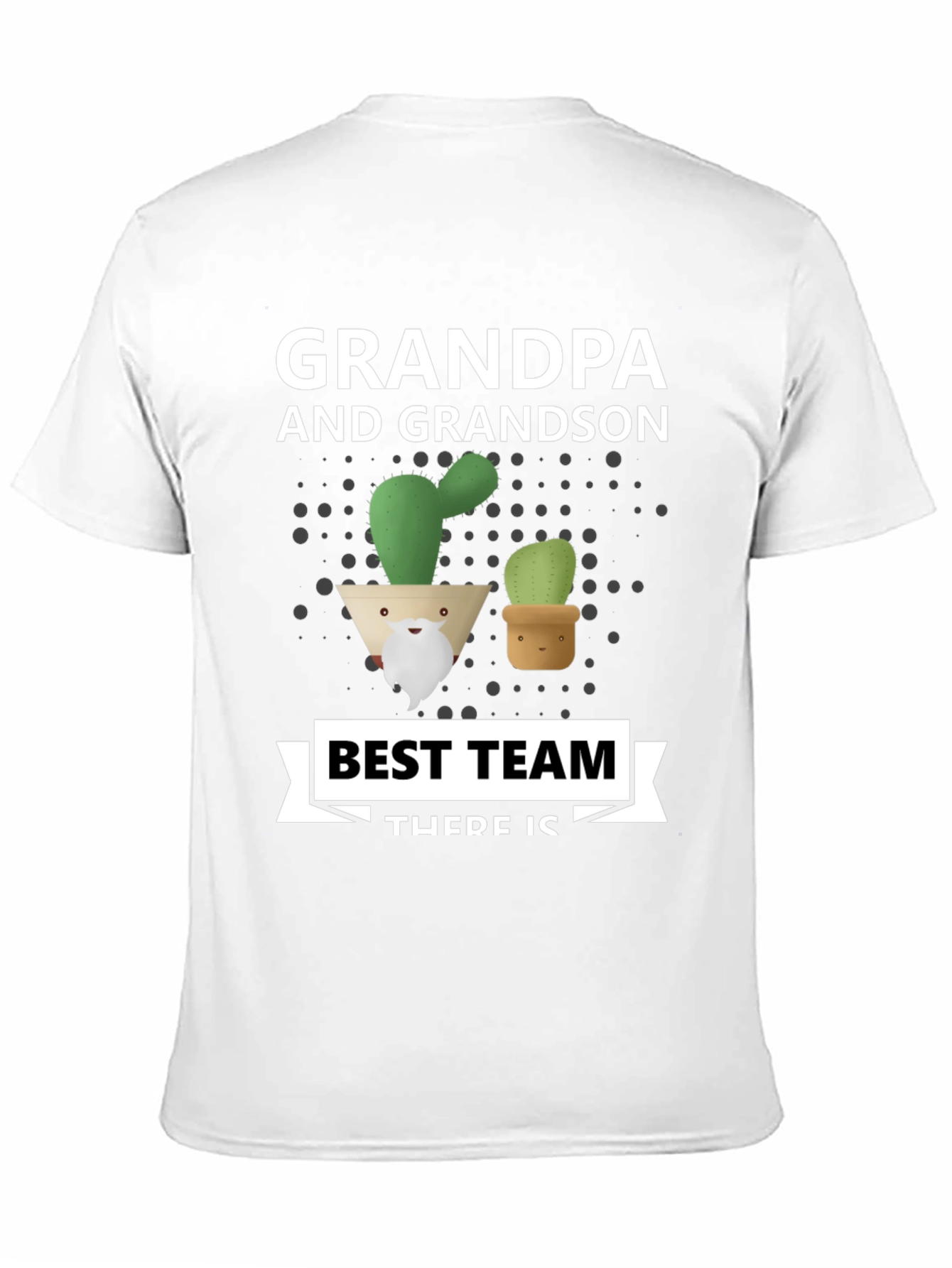 Grandpa & Grandson Cactus Best Team T-Shirt