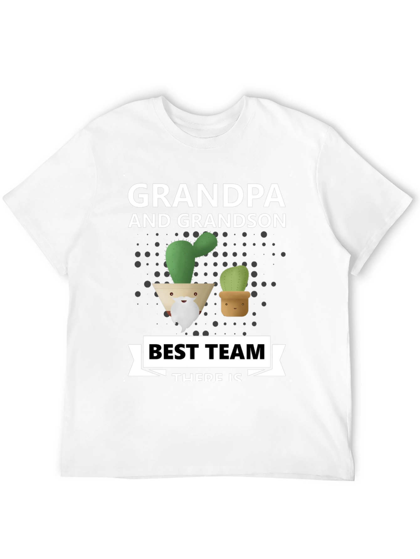 Grandpa & Grandson Cactus Best Team T-Shirt