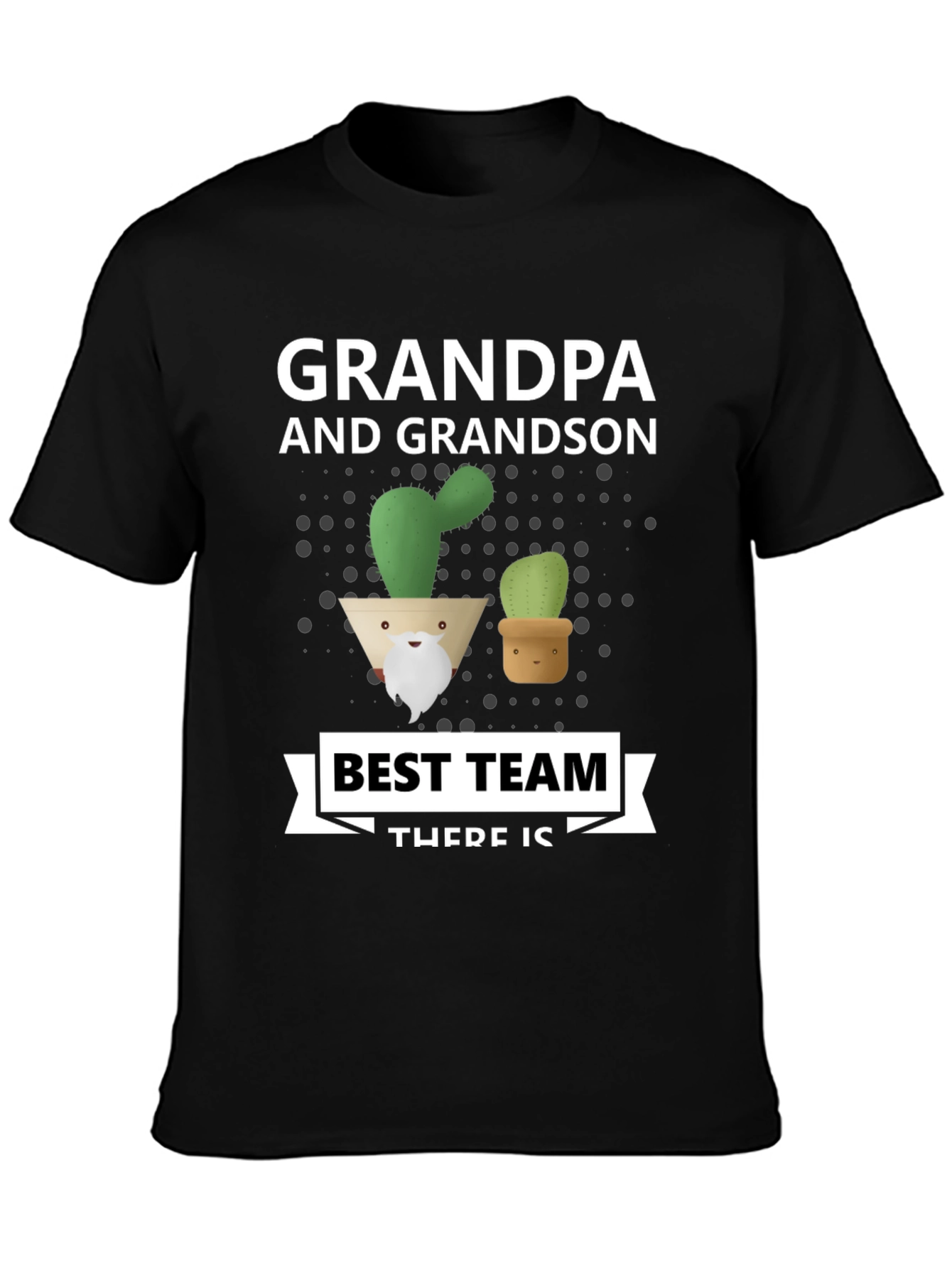 Grandpa & Grandson Cactus Best Team T-Shirt