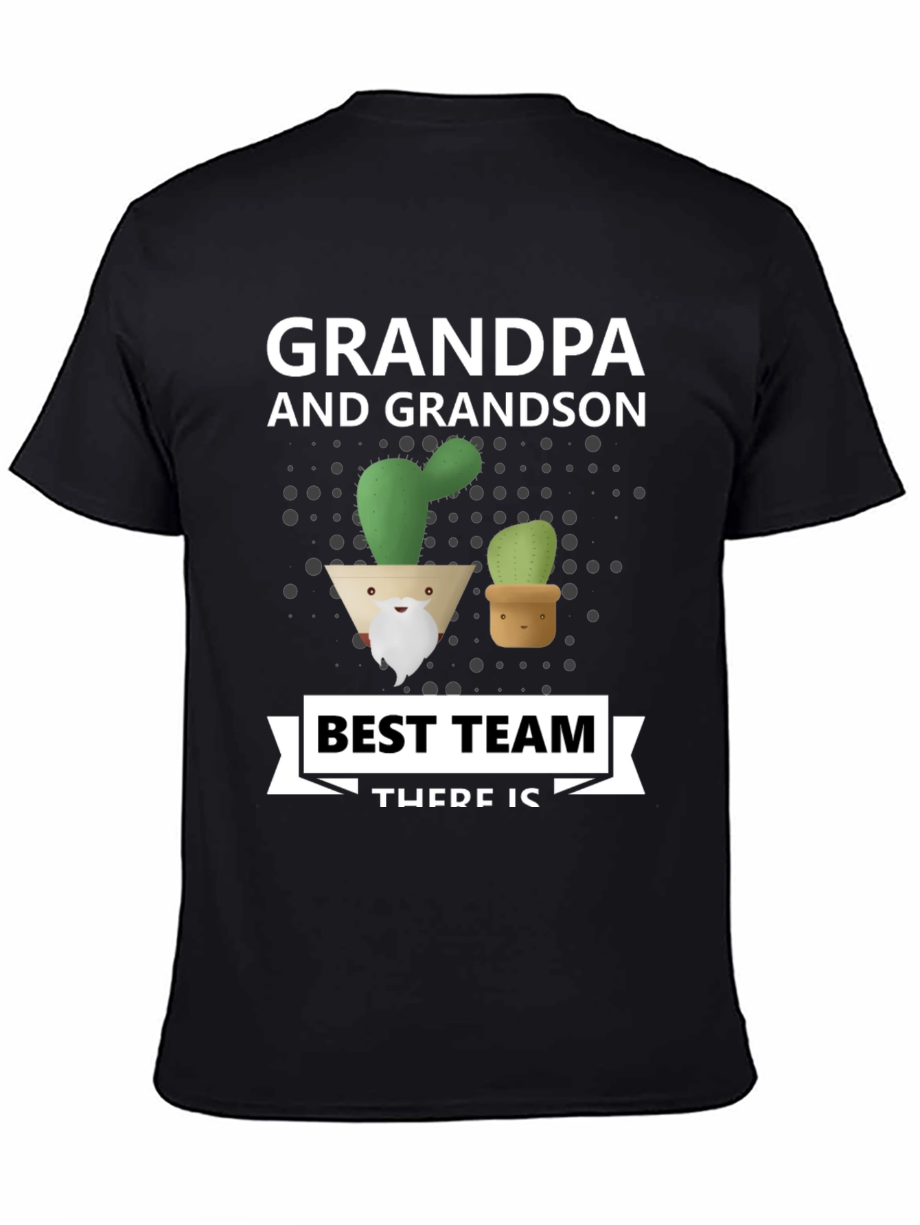 Grandpa & Grandson Cactus Best Team T-Shirt