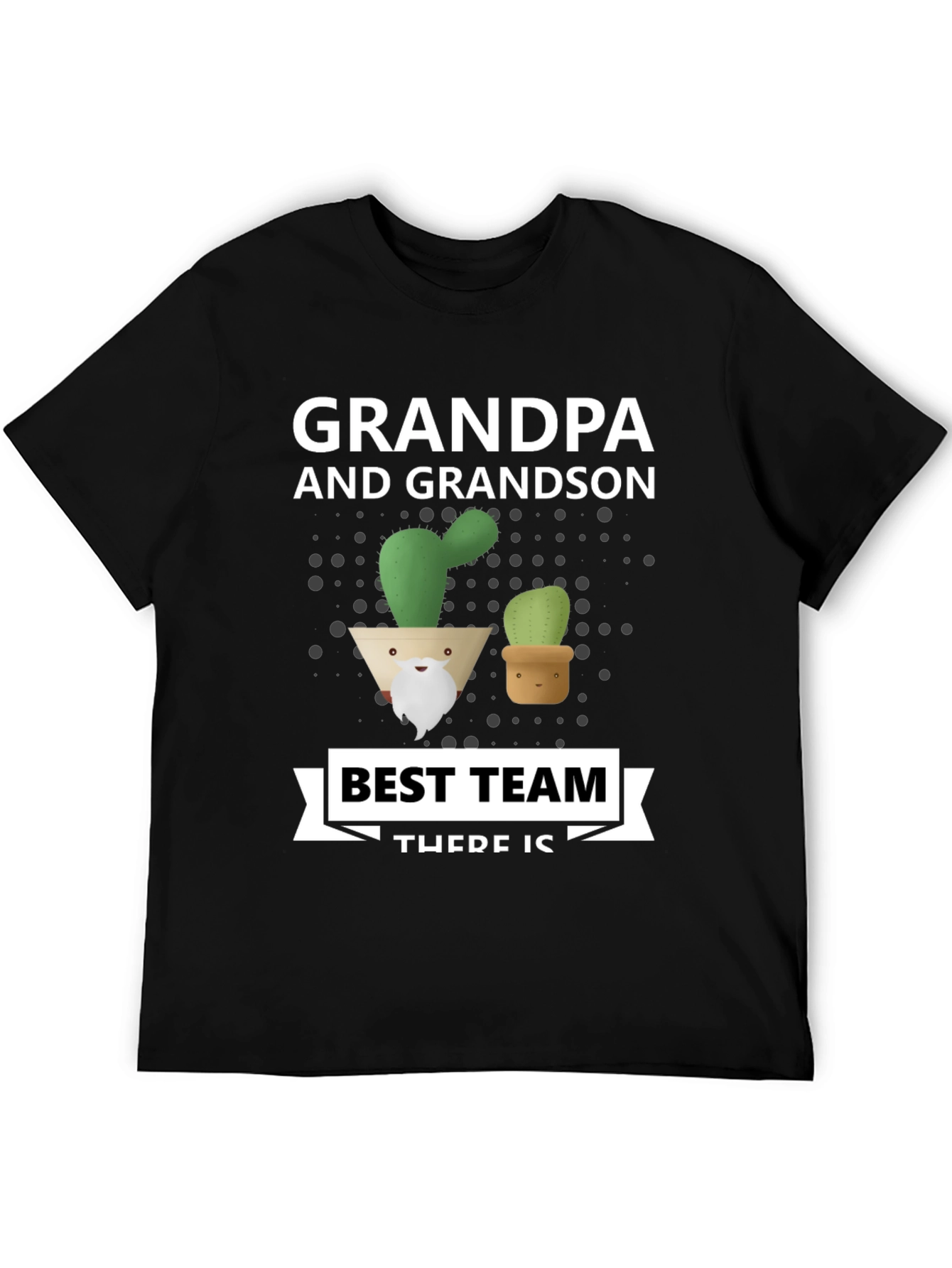 Grandpa & Grandson Cactus Best Team T-Shirt