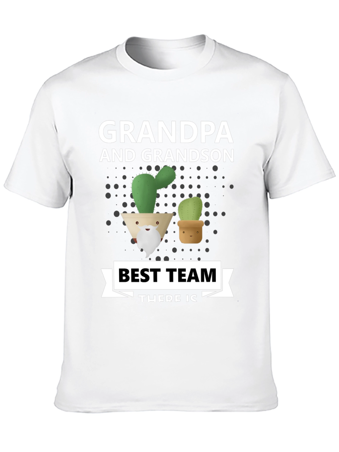 Grandpa & Grandson Cactus Best Team T-Shirt