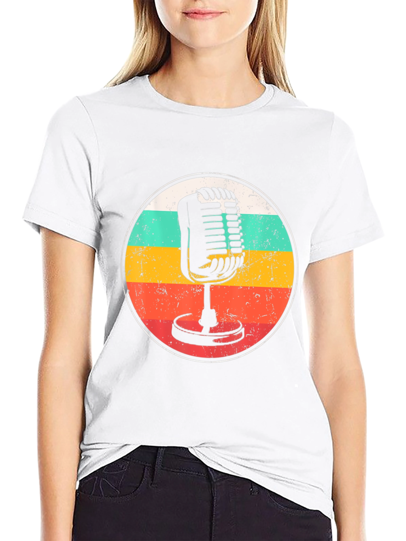 Retro Microphone Graphic Tee