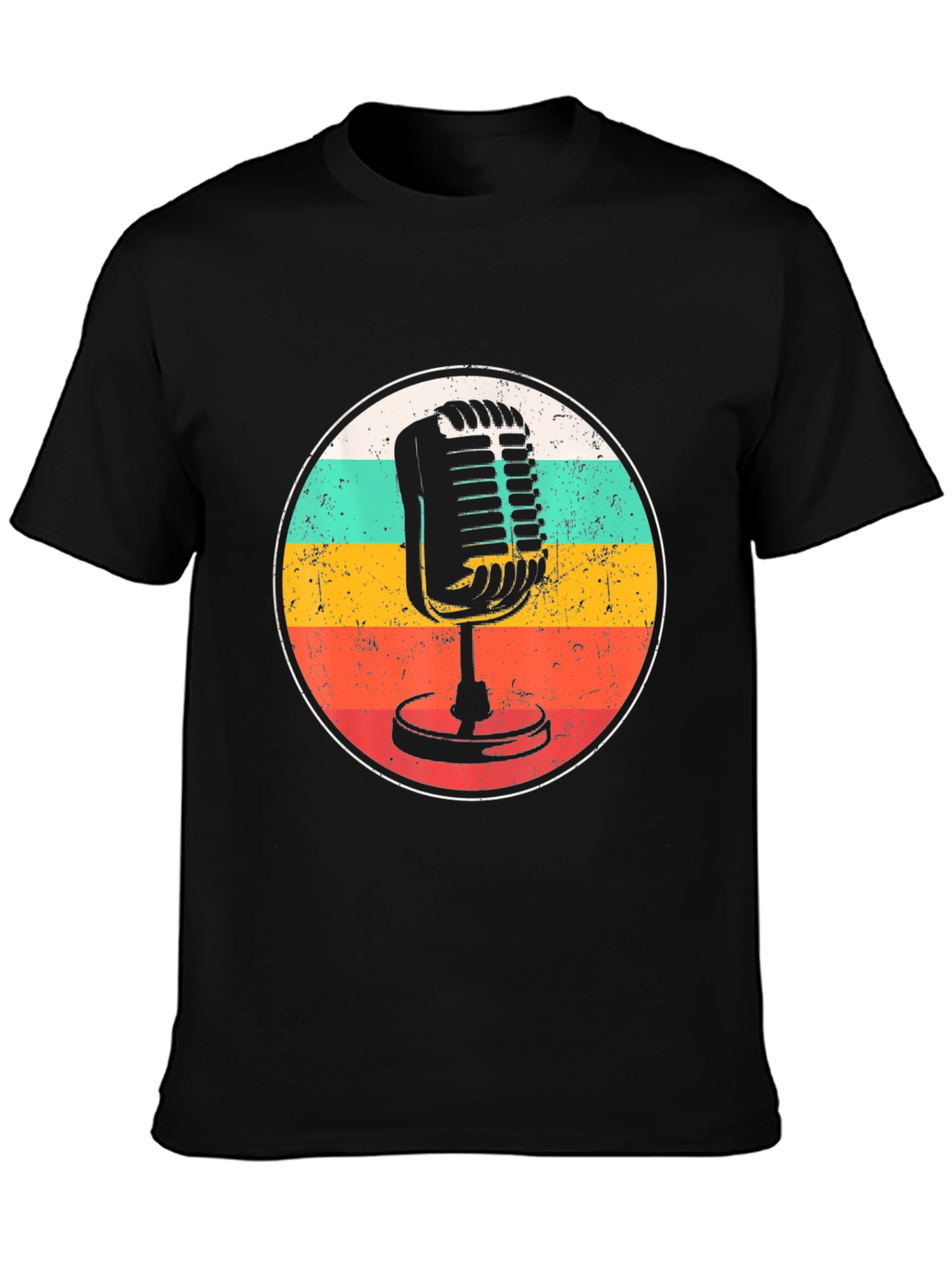 Retro Microphone Graphic Tee