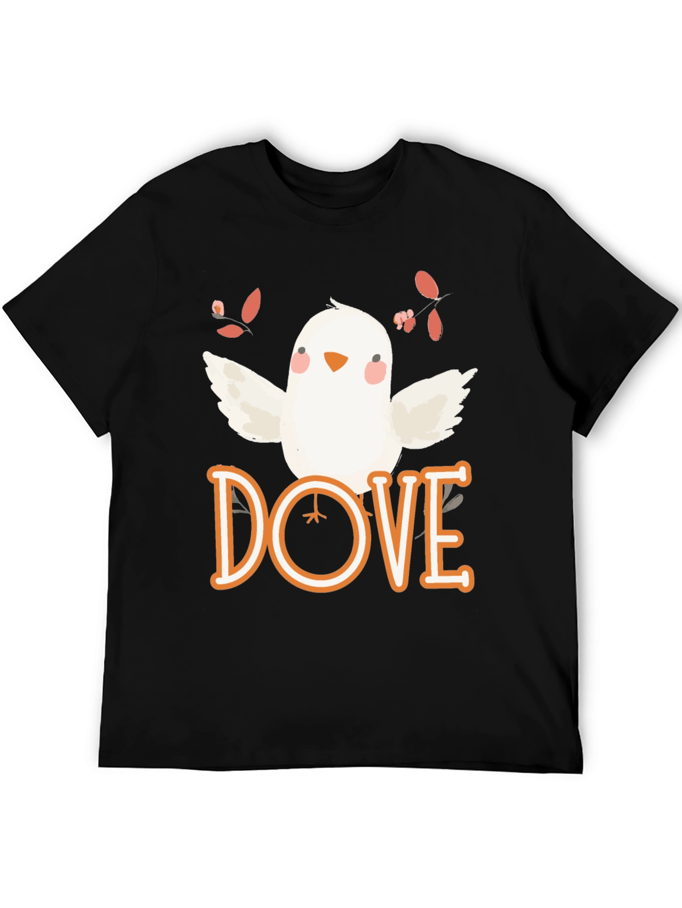 Dove Graphic Tee - Soft Cotton Bird T-Shirt