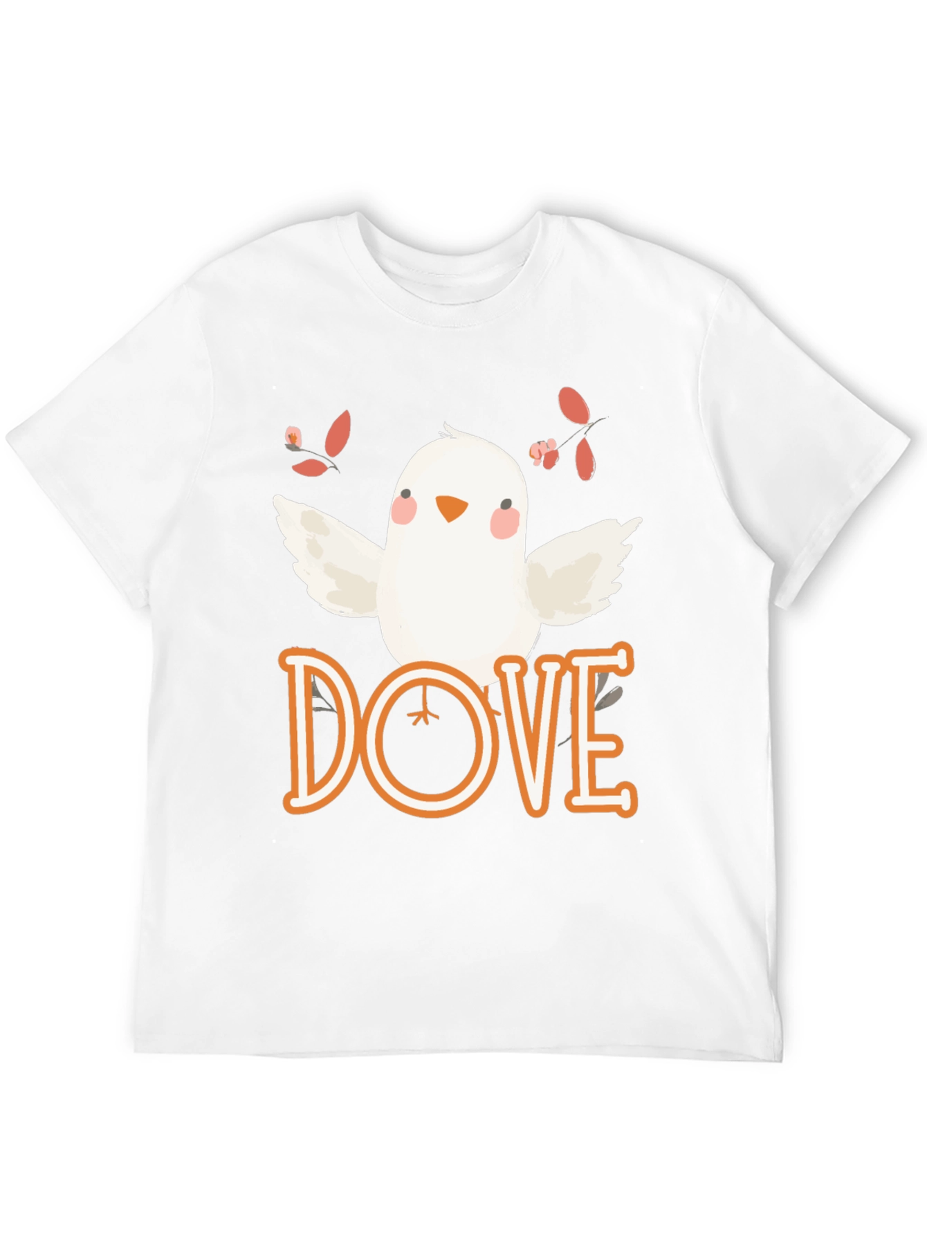 Dove Graphic Tee - Soft Cotton Bird T-Shirt