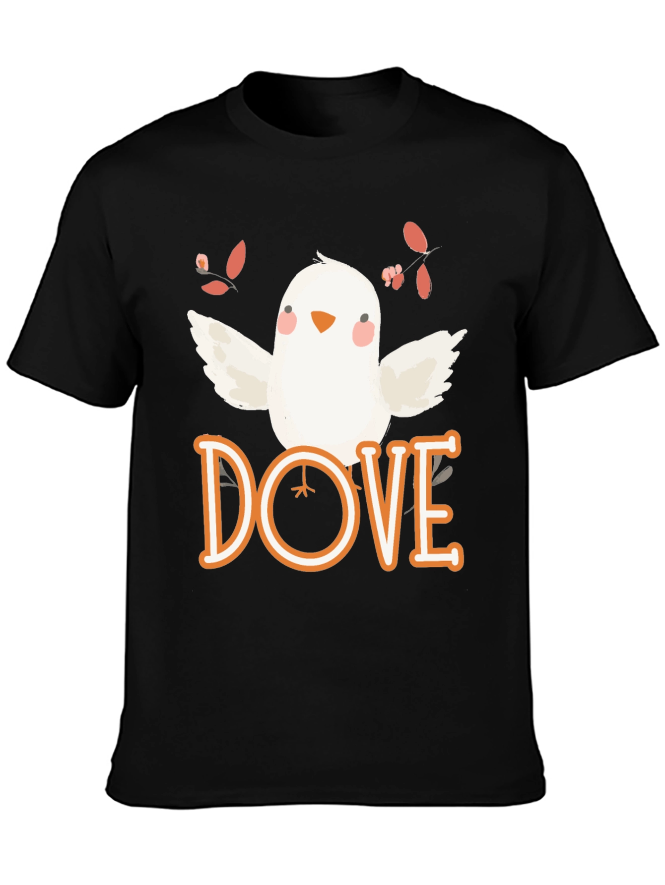 Dove Graphic Tee - Soft Cotton Bird T-Shirt