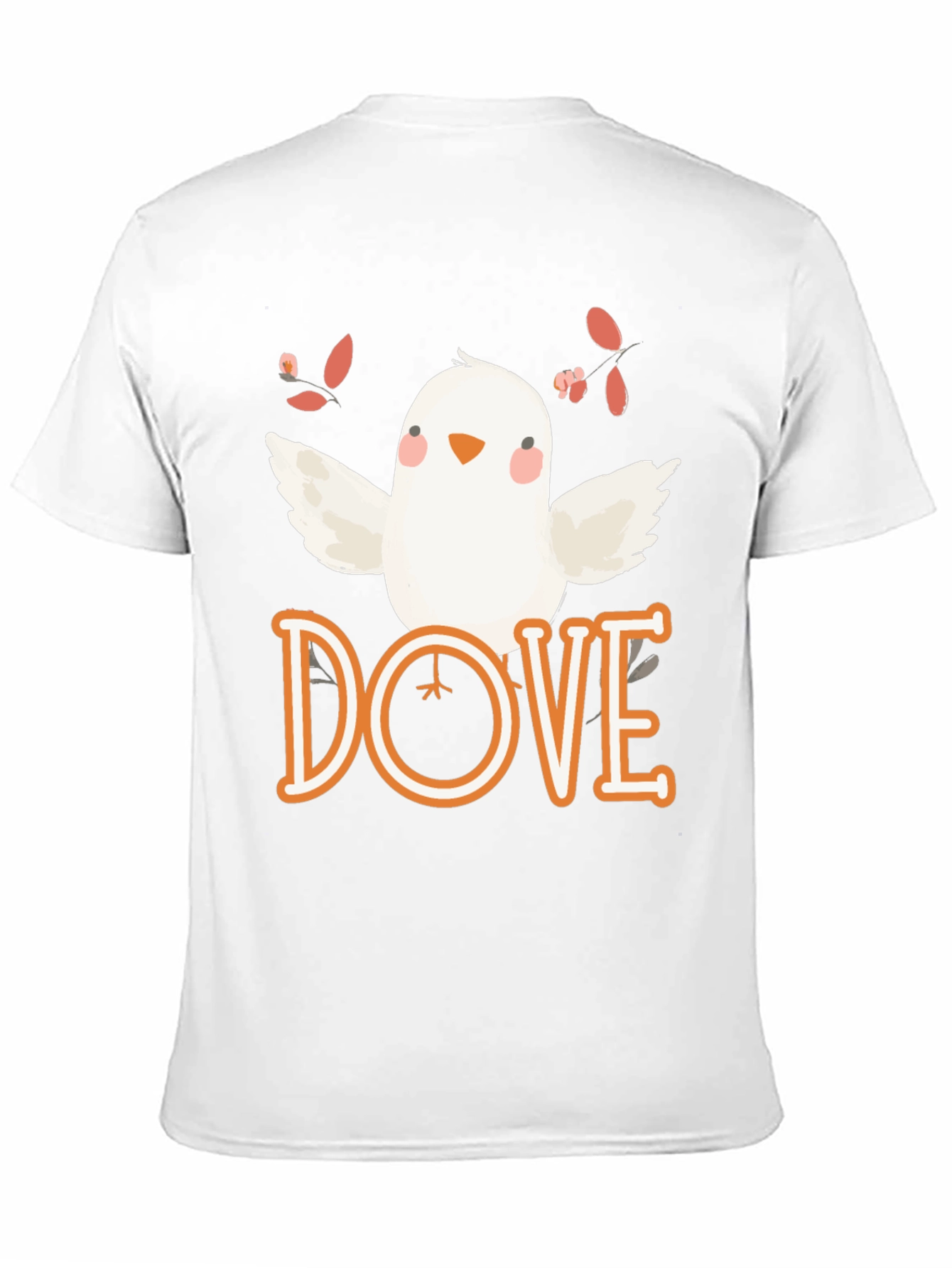 Dove Graphic Tee - Soft Cotton Bird T-Shirt