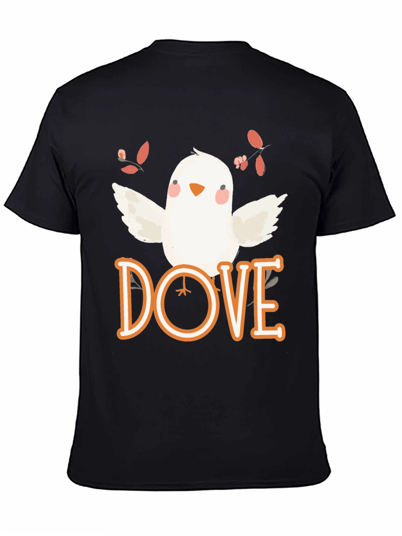 Dove Graphic Tee - Soft Cotton Bird T-Shirt