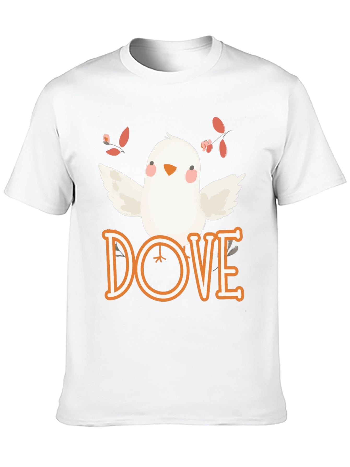 Dove Graphic Tee - Soft Cotton Bird T-Shirt