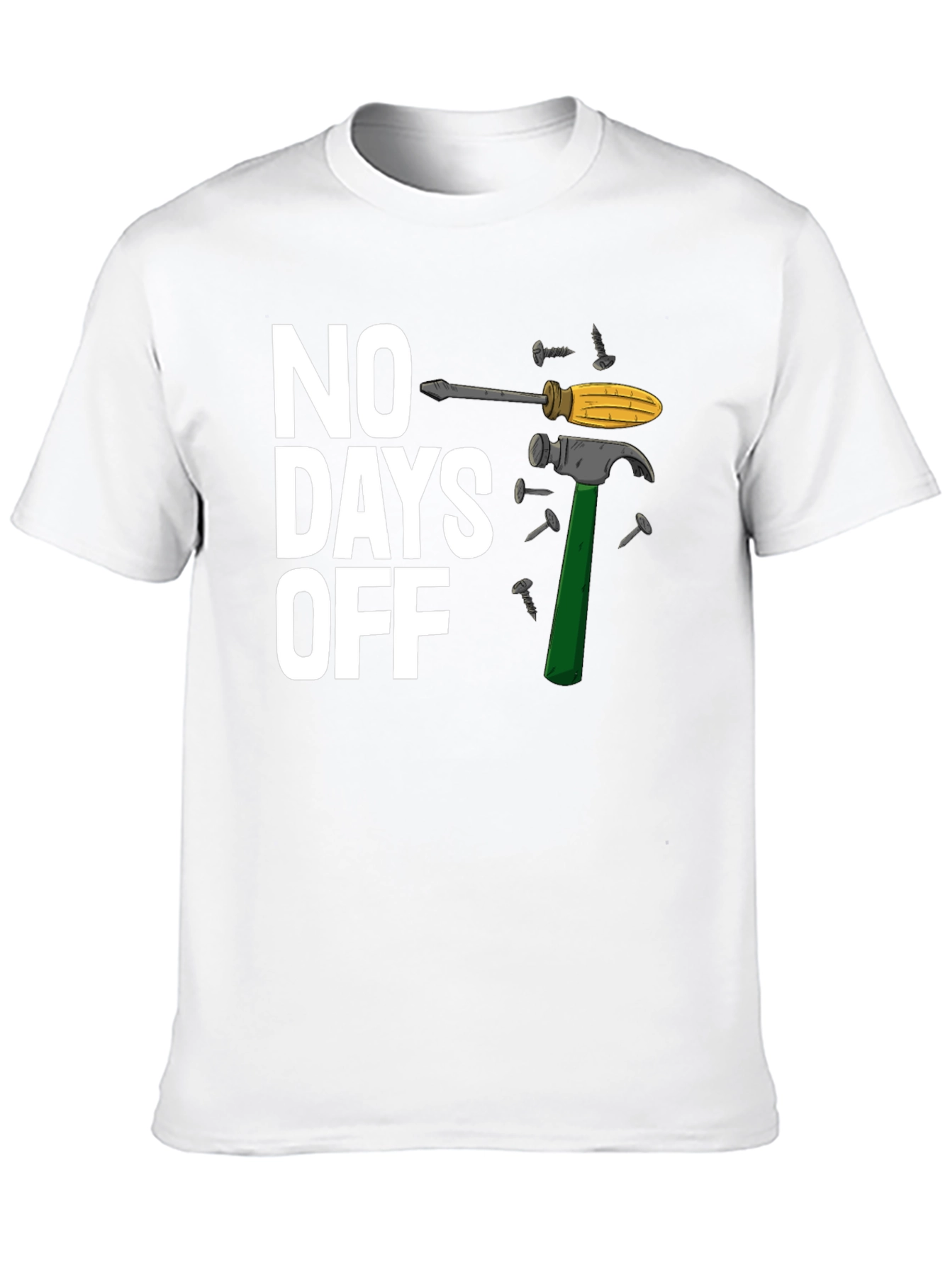 No Days Off Graphic T-Shirt - Black