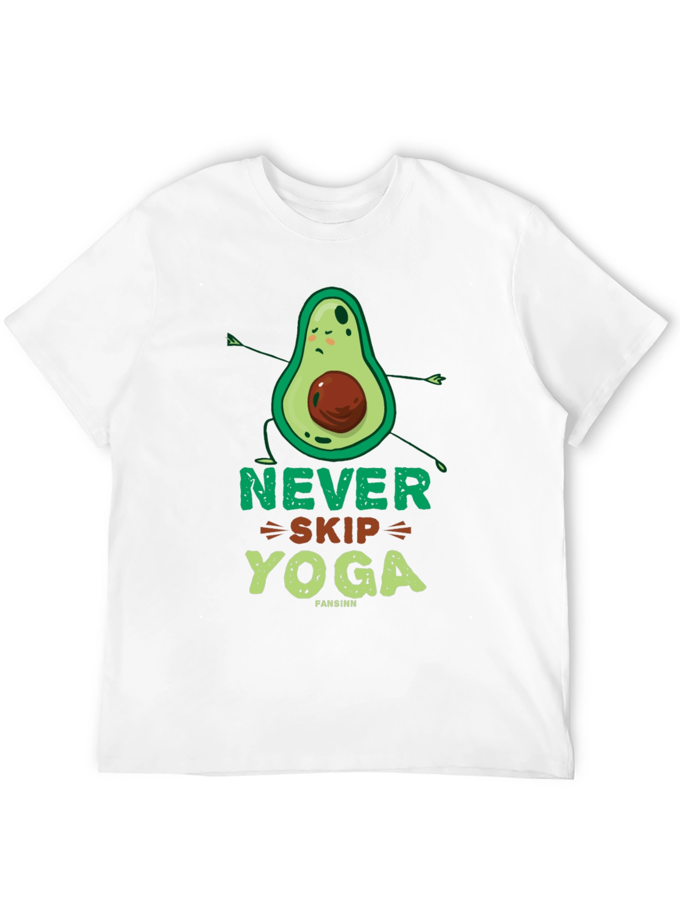 Never Skip Yoga Avocado Graphic Tee
