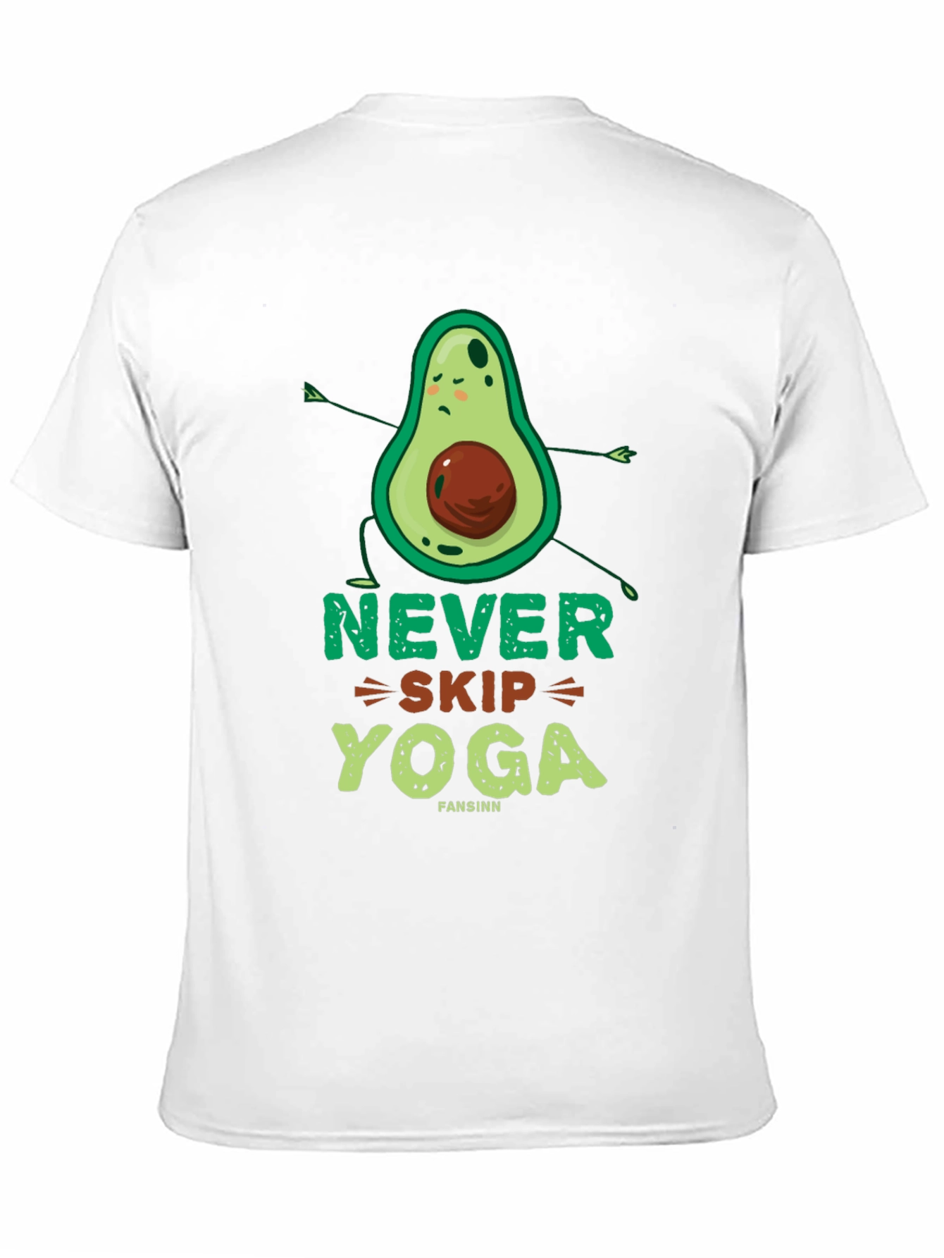 Never Skip Yoga Avocado Graphic Tee