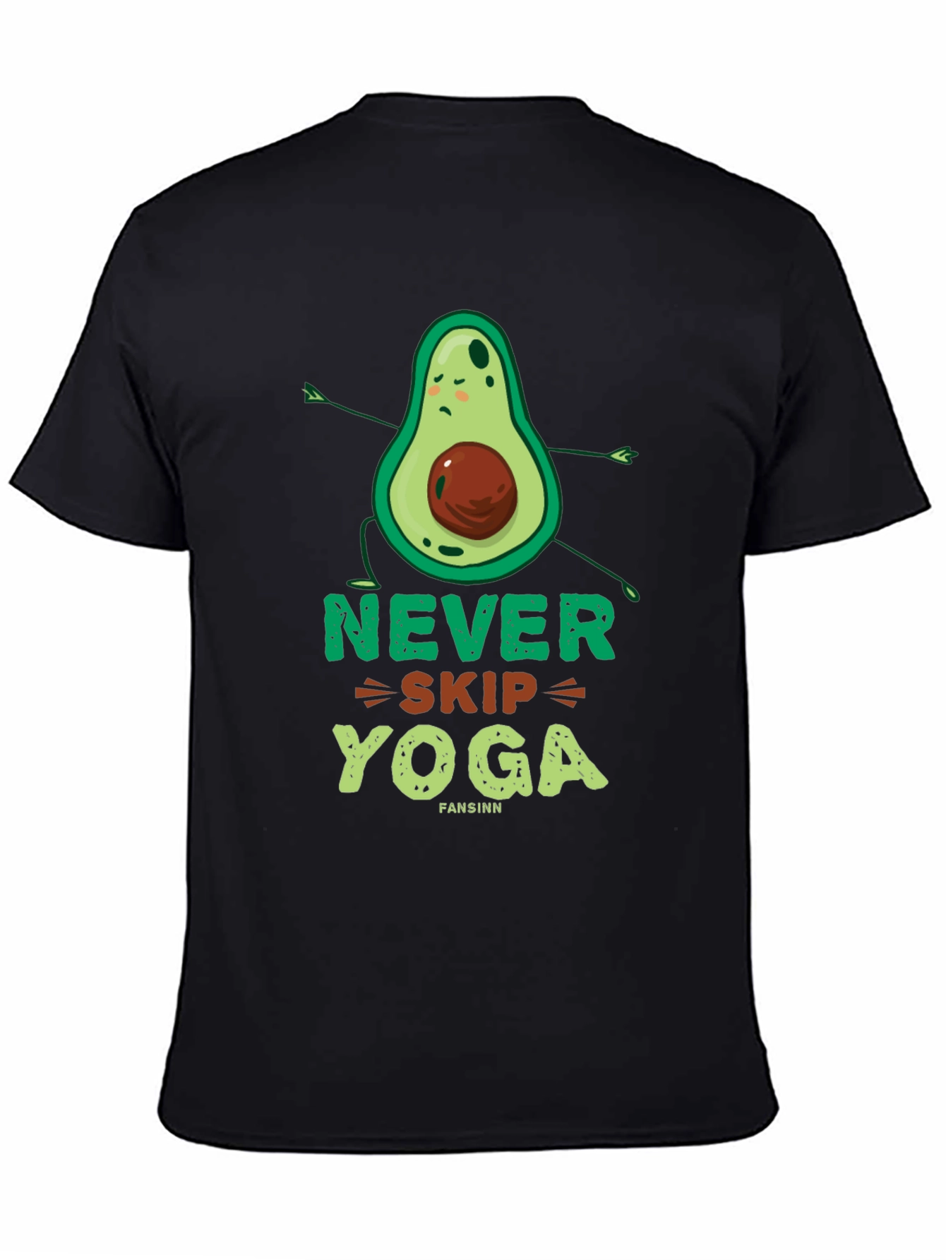 Never Skip Yoga Avocado Graphic Tee