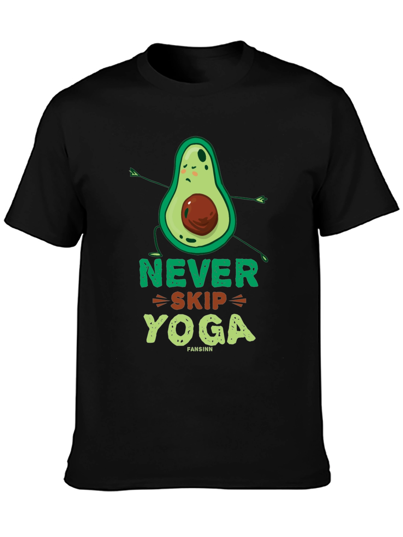 Never Skip Yoga Avocado Graphic Tee