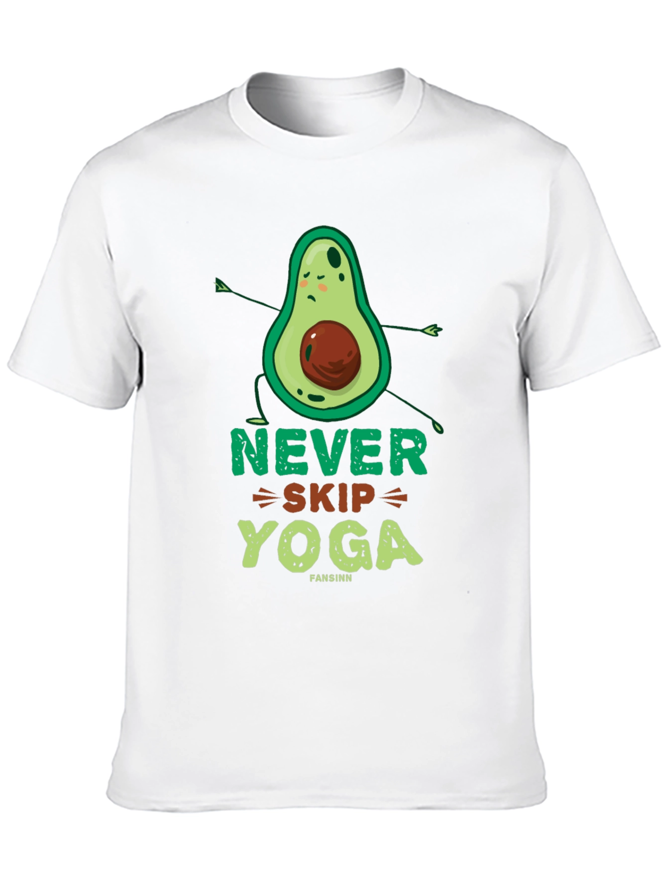 Never Skip Yoga Avocado Graphic Tee