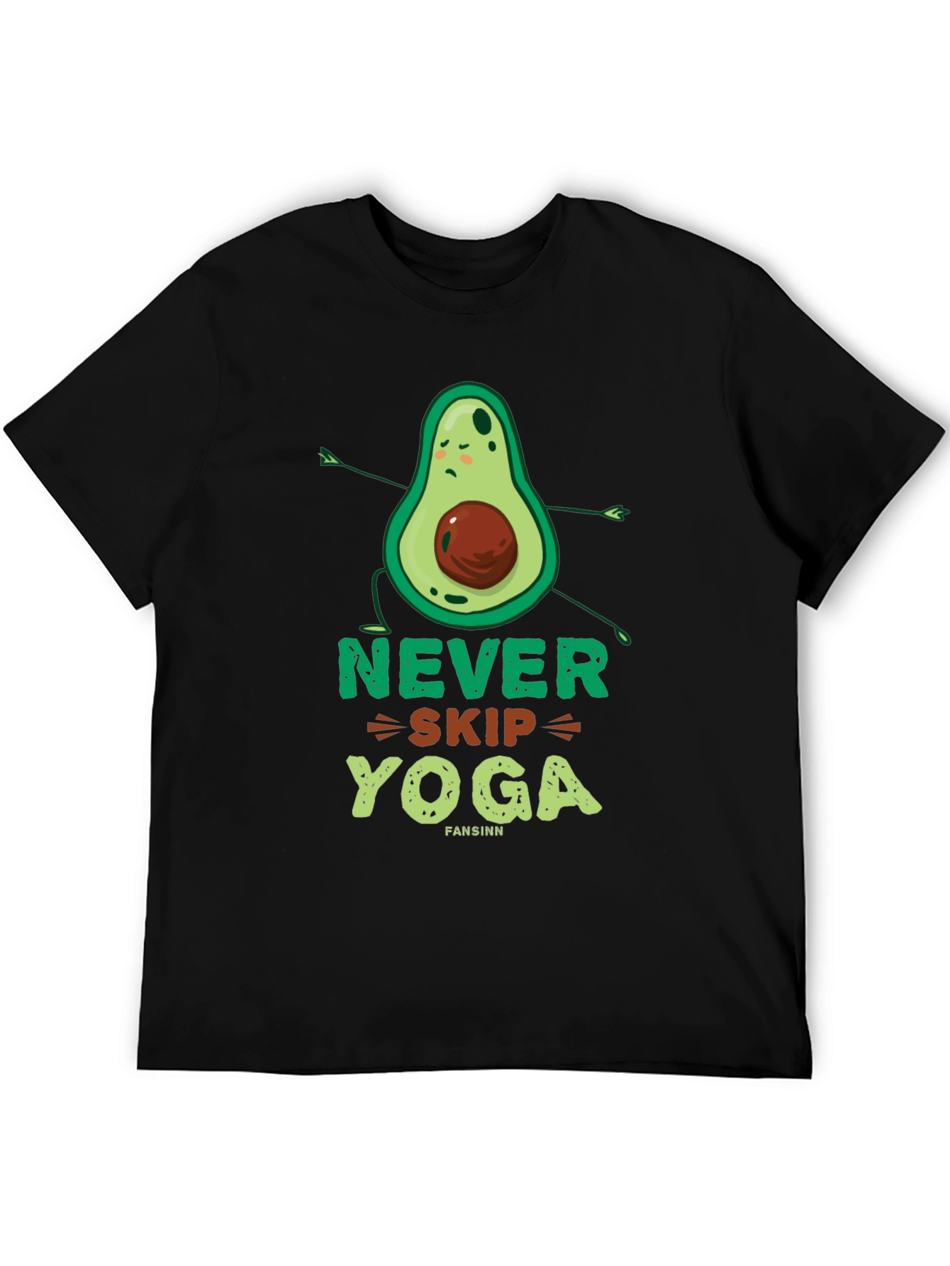 Never Skip Yoga Avocado Graphic Tee