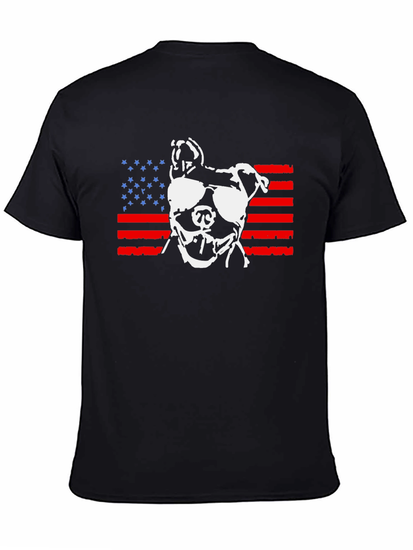 Patriotic Pitbull T-Shirt - USA Dog Lover Tee