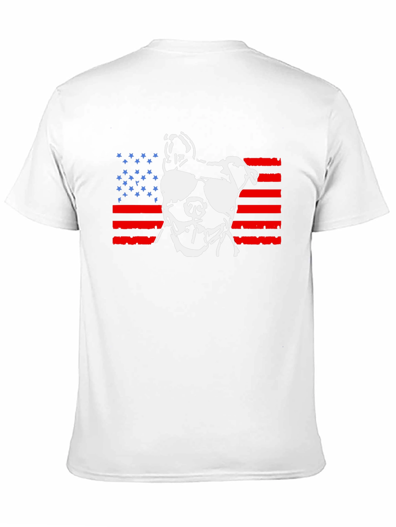 Patriotic Pitbull T-Shirt - USA Dog Lover Tee