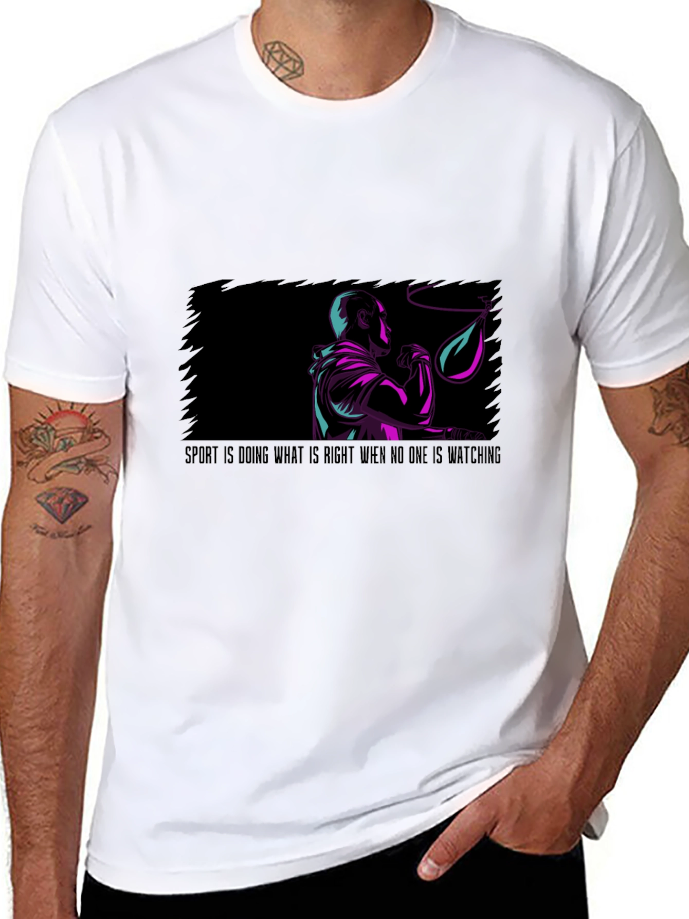 Motivational Boxer Graphic Tee
