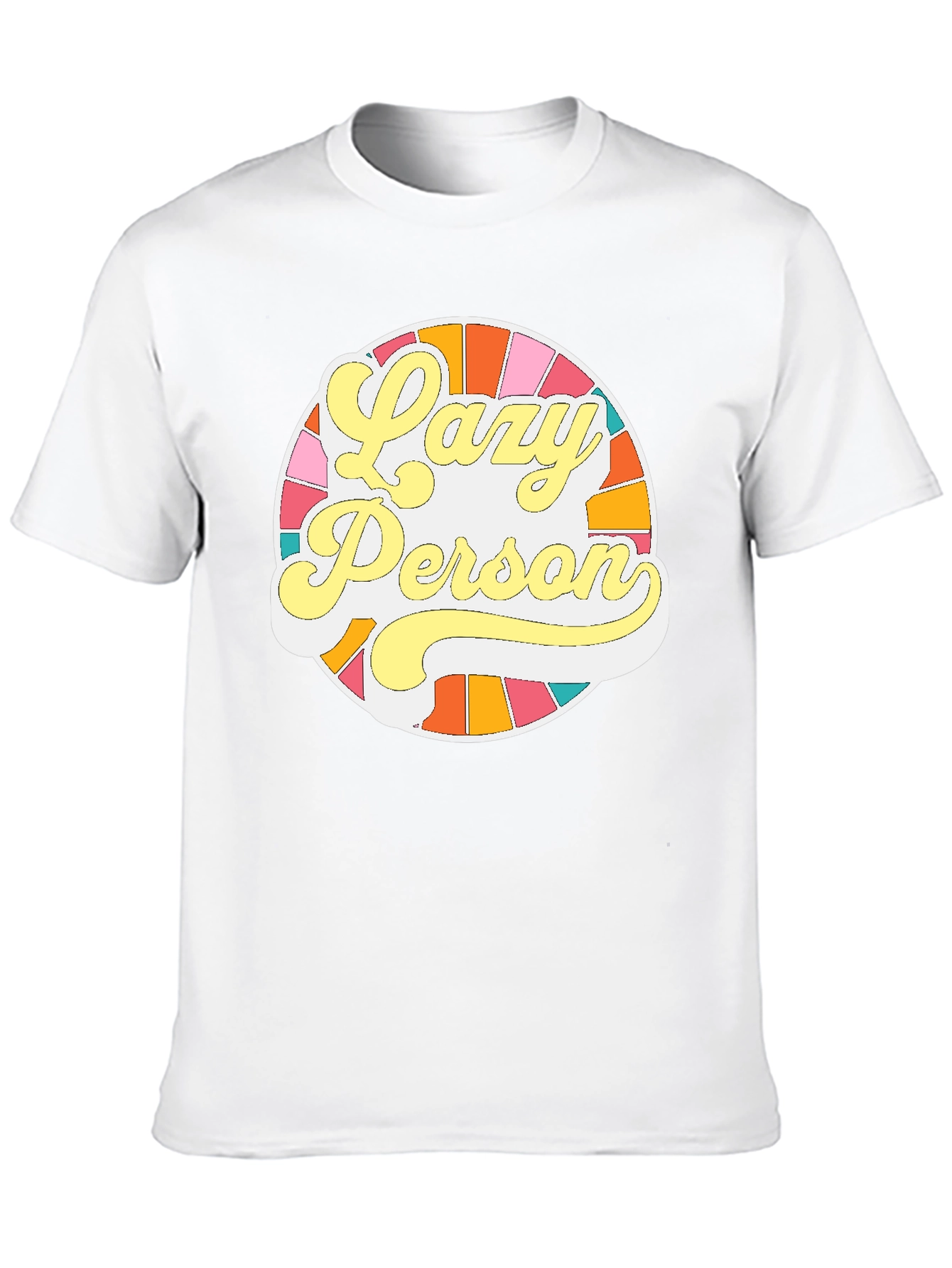 Lazy Person Graphic Tee - Retro Style
