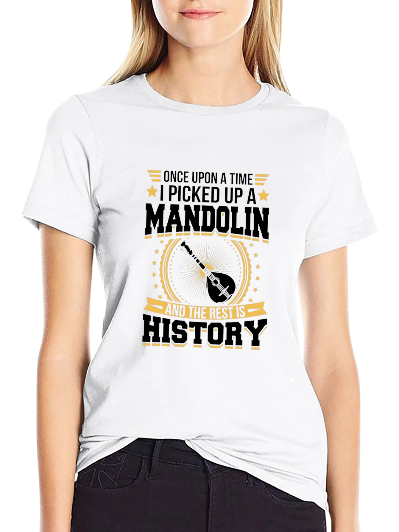 Mandolin Player T-Shirt - Once Upon A Time