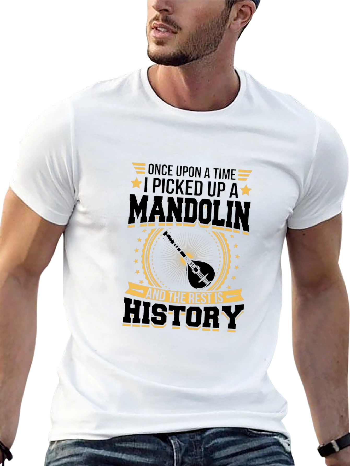 Mandolin Player T-Shirt - Once Upon A Time