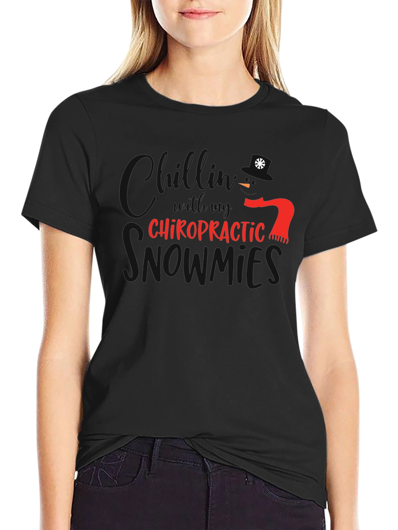 Chiropractic Christmas T-Shirt - Holiday Season Style