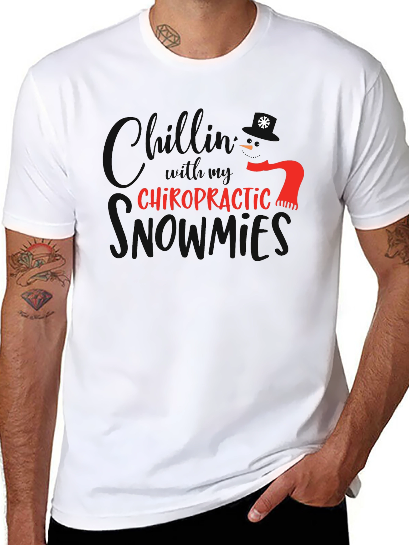 Chiropractic Christmas T-Shirt - Holiday Season Style