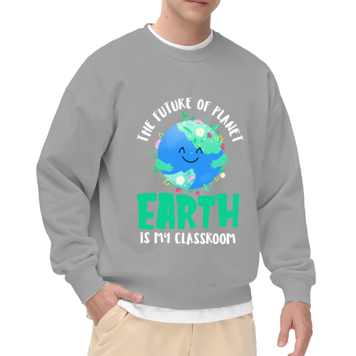 Cartoon Floral Design Graphic - Crewneck Sweatshirt | Floral, Flower, Garden Gift