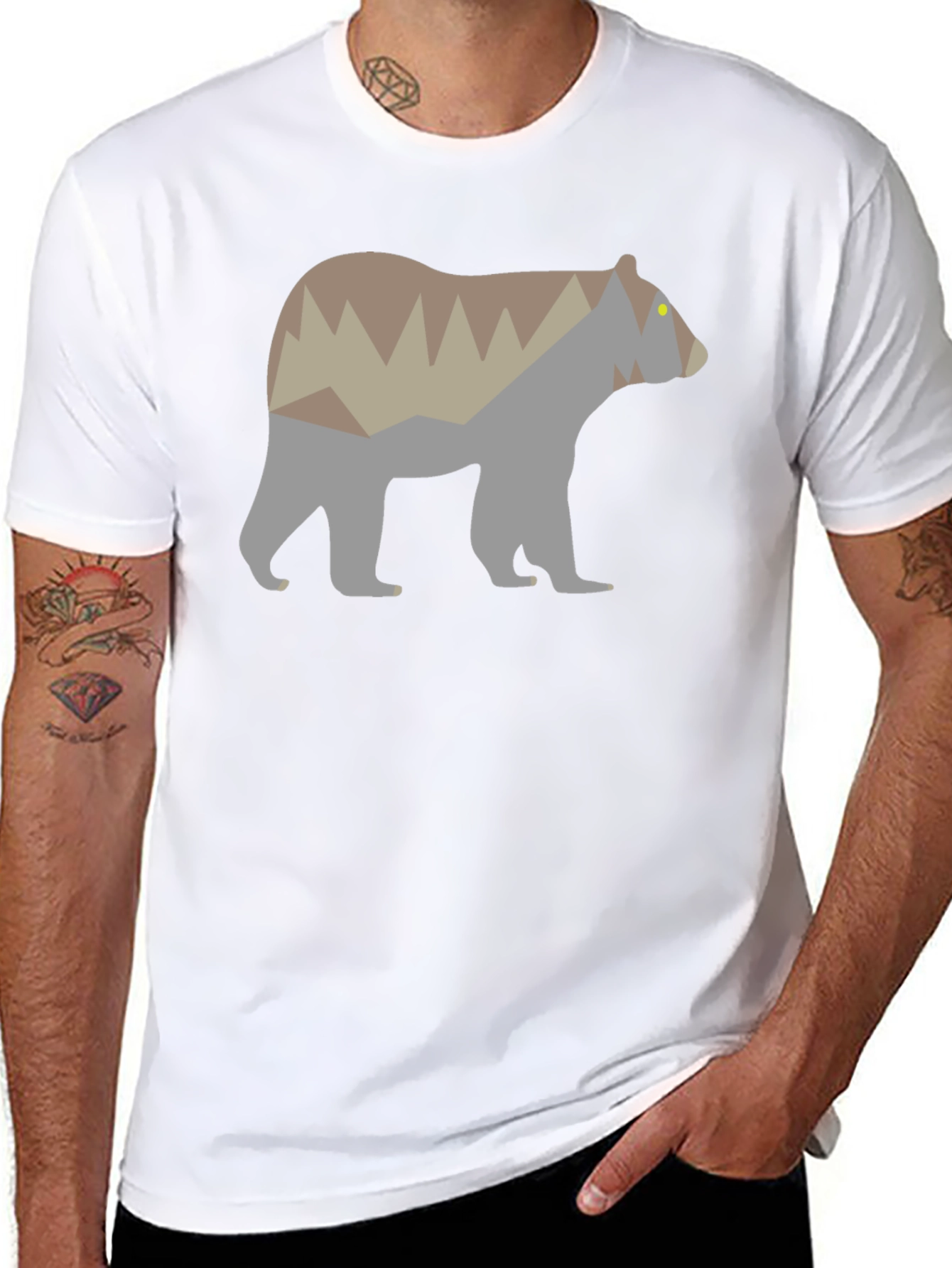 Bear Mountain Silhouette Graphic Tee - Black