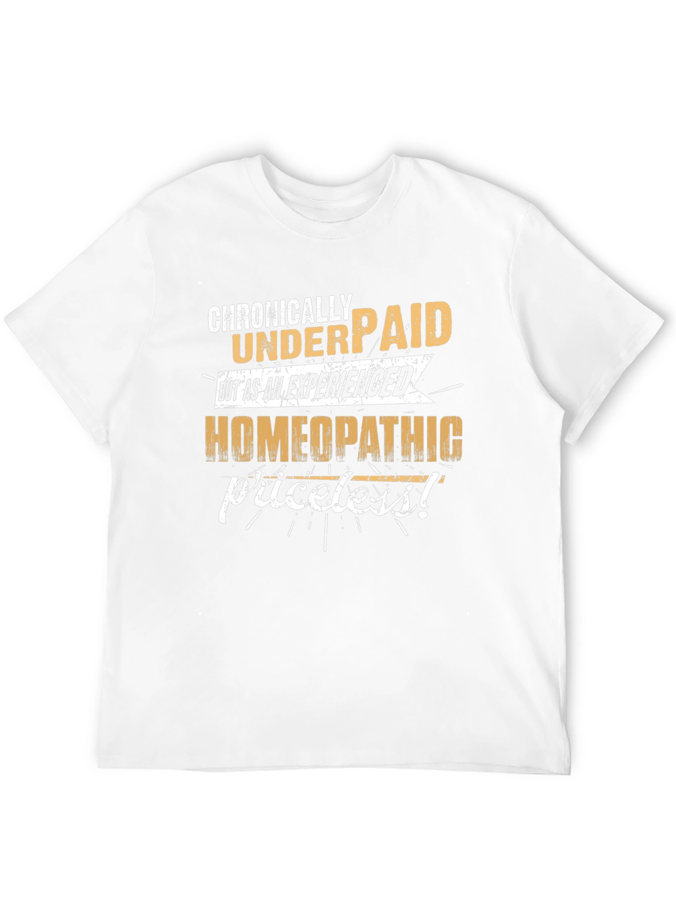 Homeopathic Priceless T-Shirt - Funny Black Tee