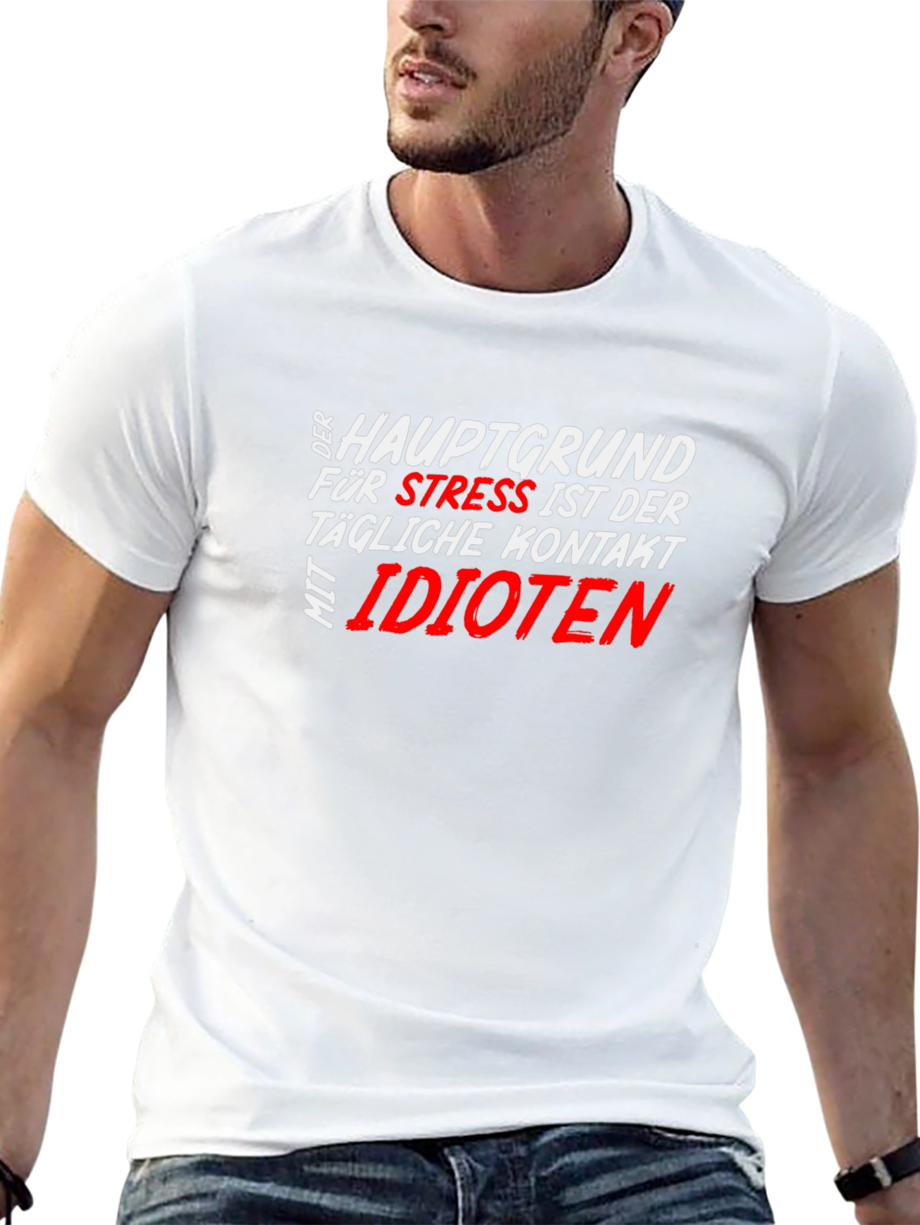 Funny Stress T-Shirt - German Text Design