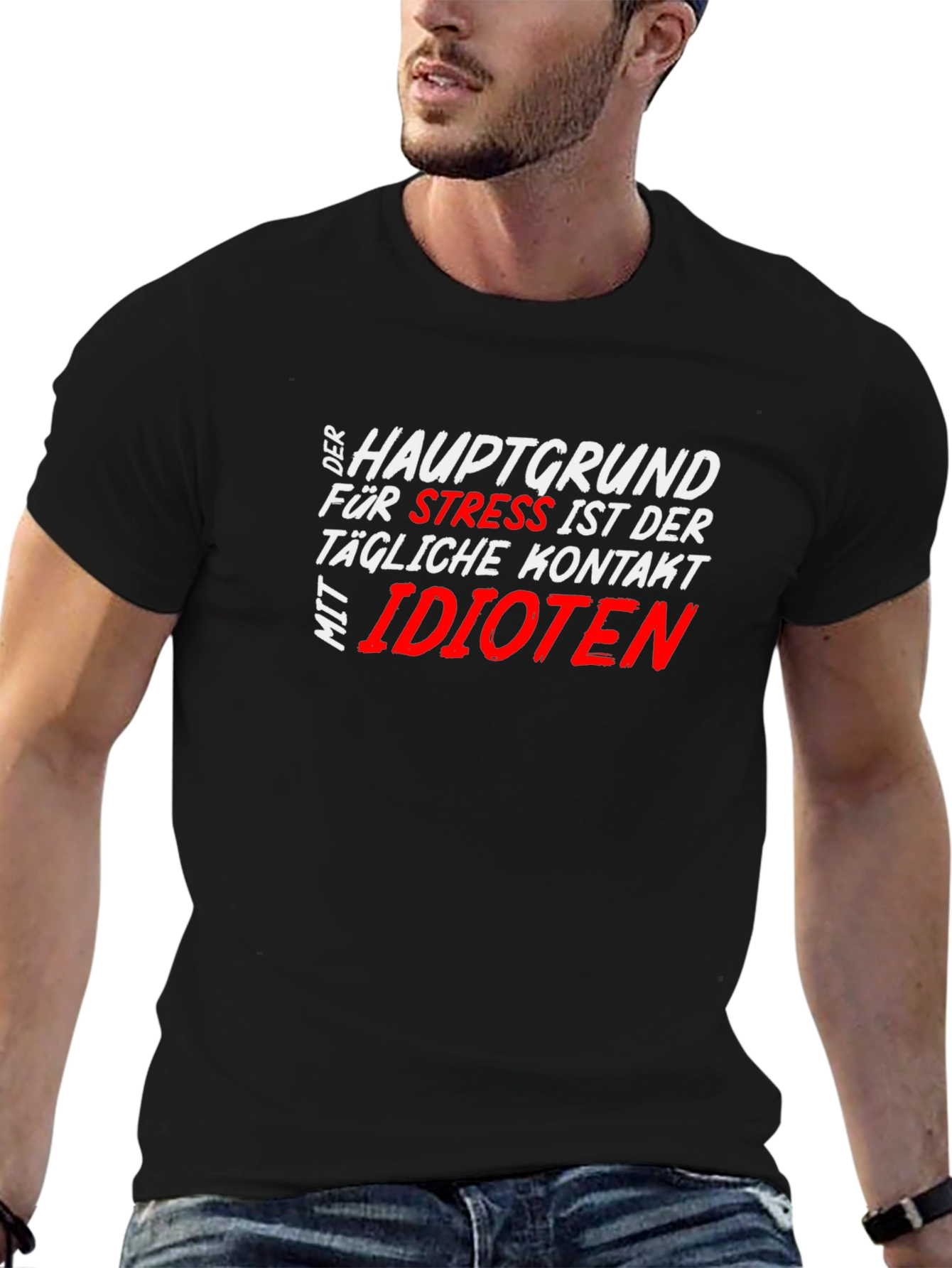 Funny Stress T-Shirt - German Text Design