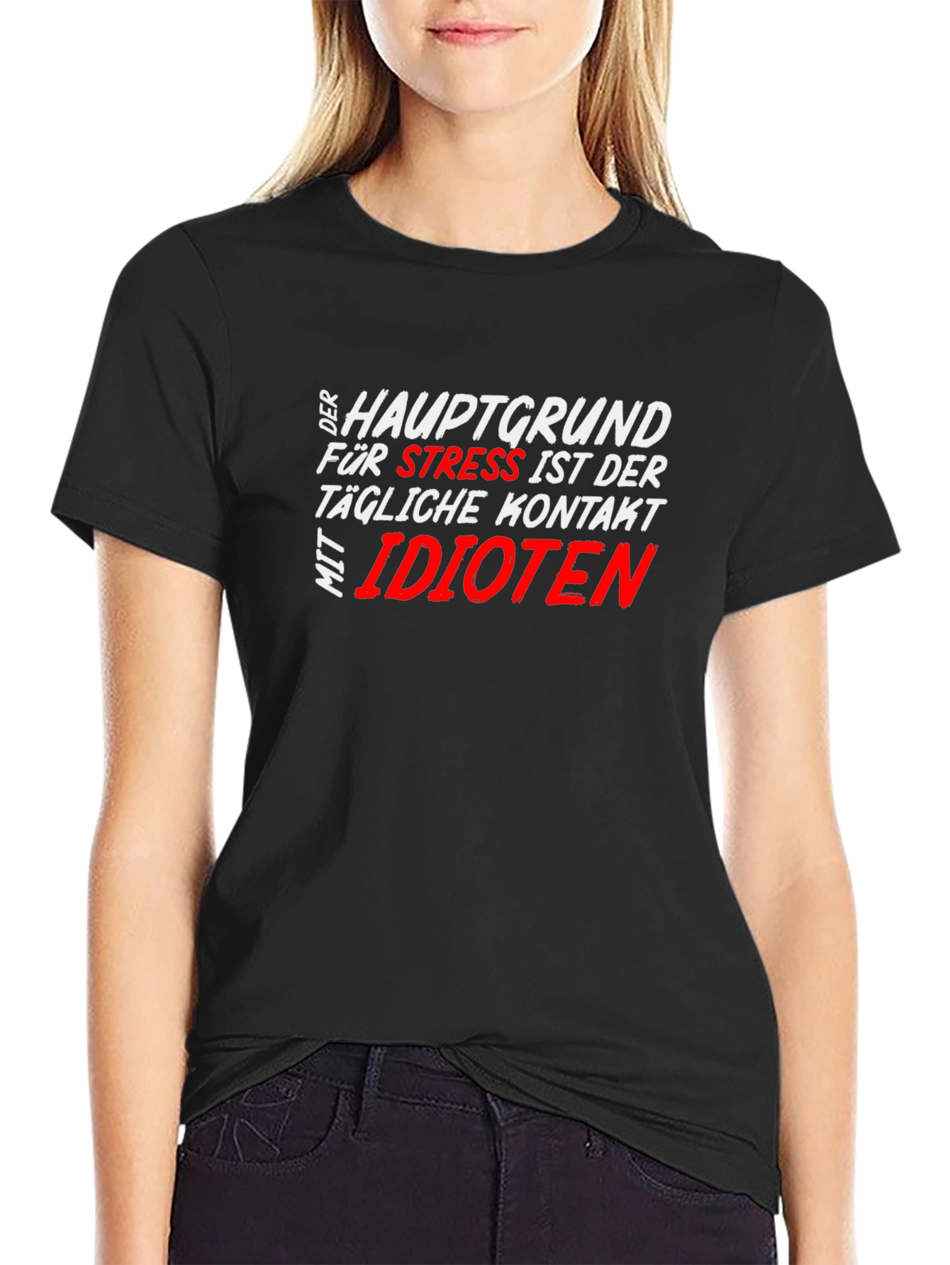Funny Stress T-Shirt - German Text Design