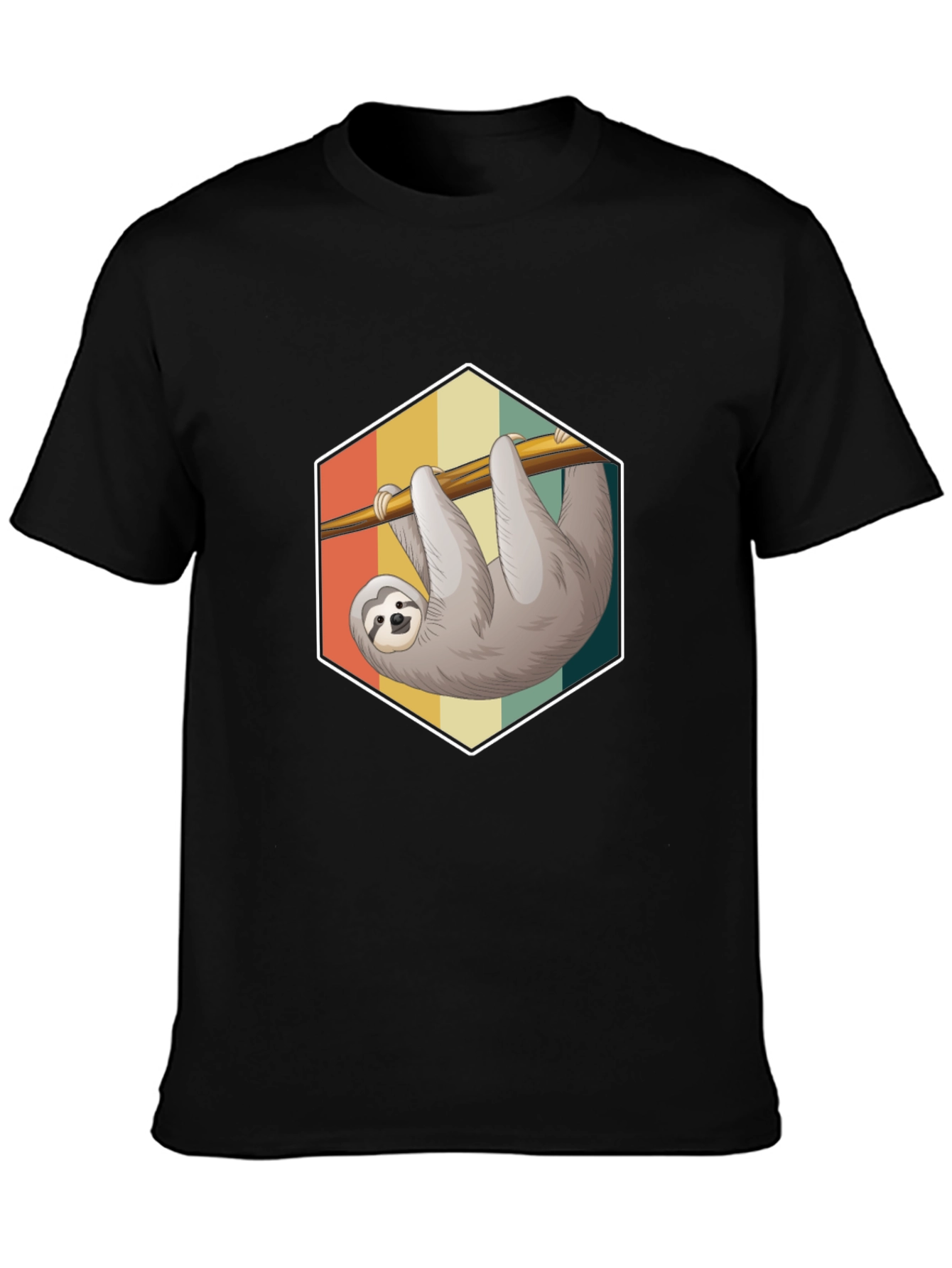Sloth Graphic Tee - Retro Style