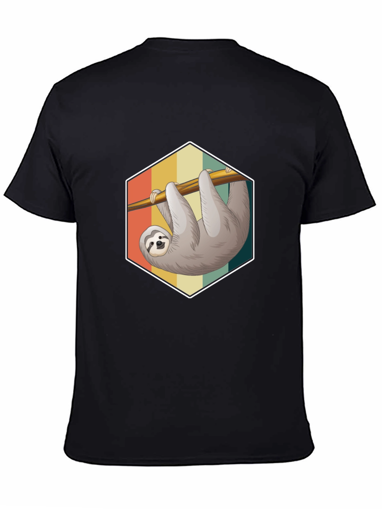 Sloth Graphic Tee - Retro Style