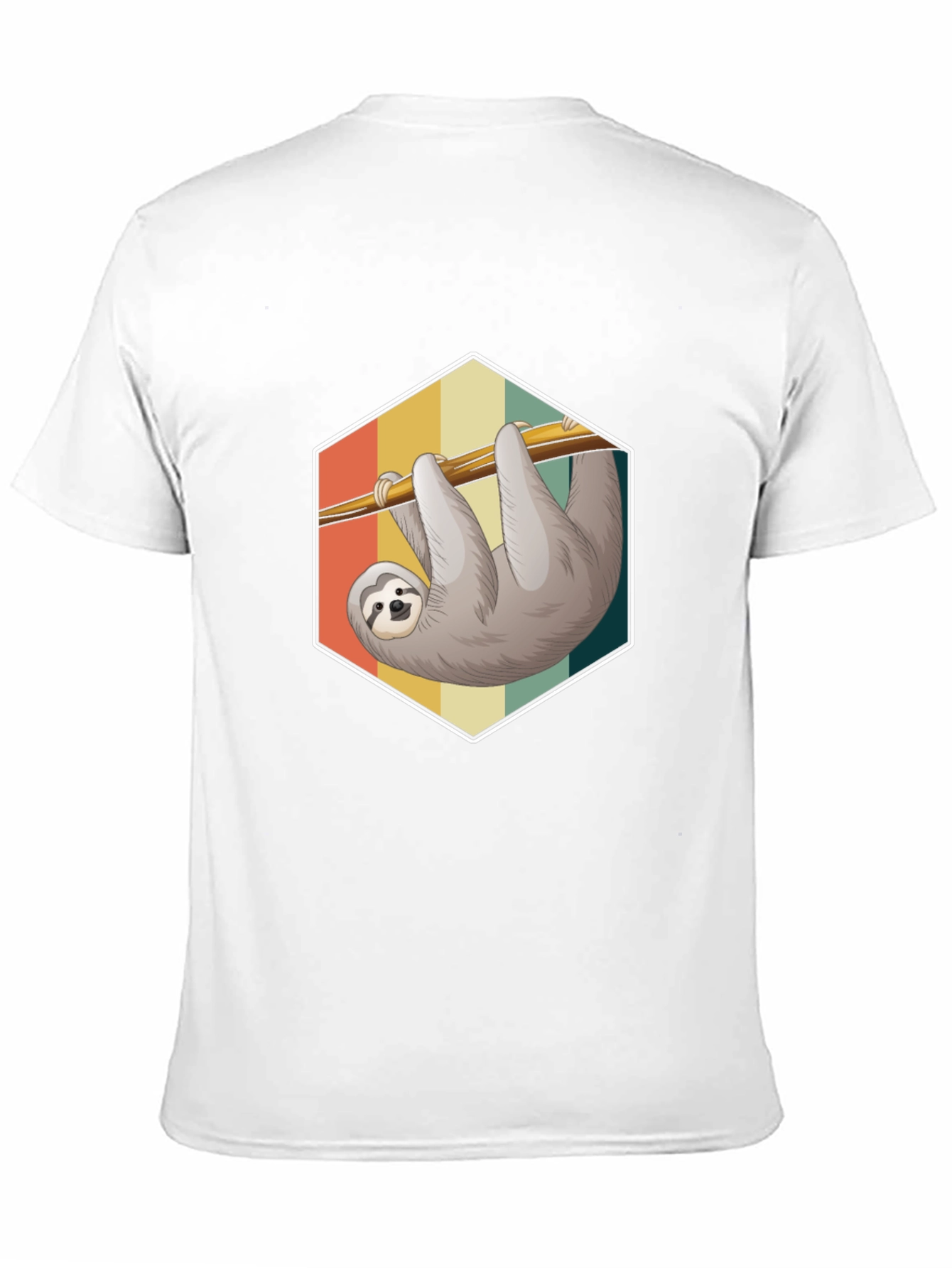 Sloth Graphic Tee - Retro Style