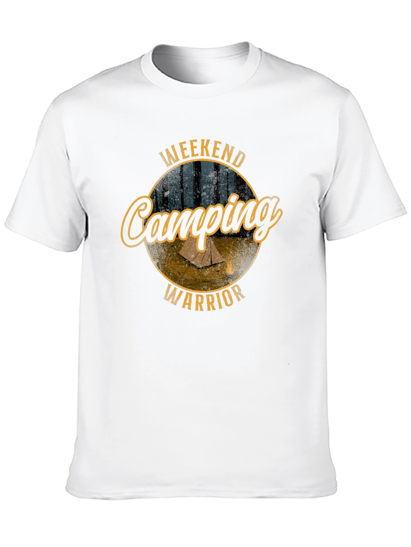 Weekend Camping Warrior Black T-Shirt