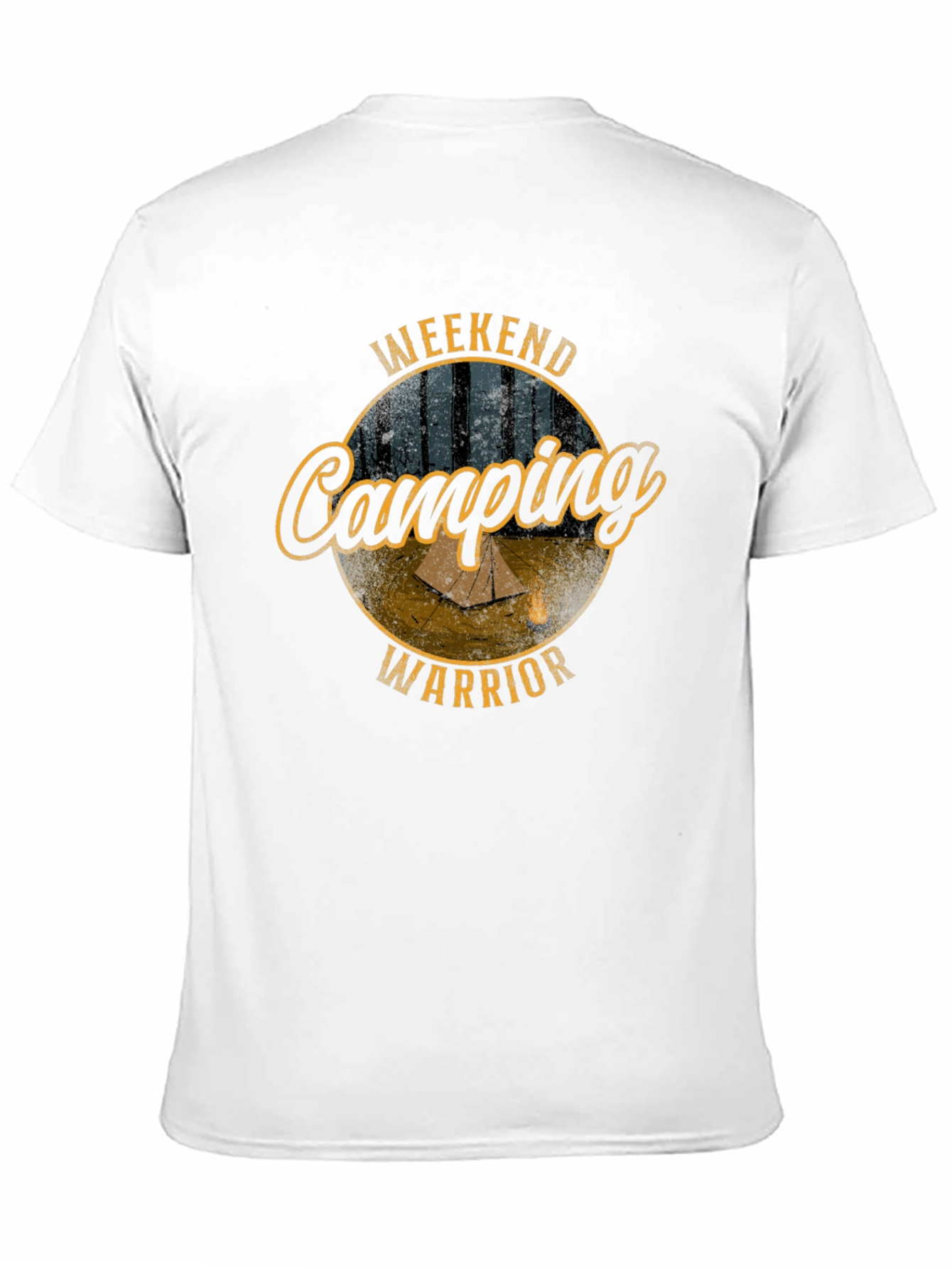 Weekend Camping Warrior Black T-Shirt