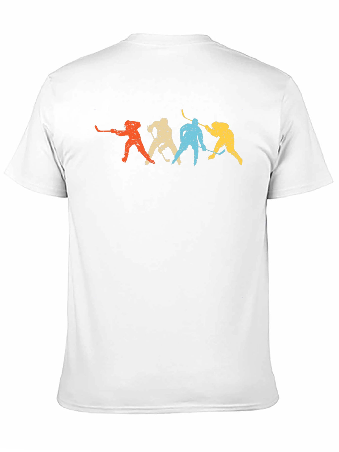 Retro Hockey Player Graphic Tee - Classic Fit