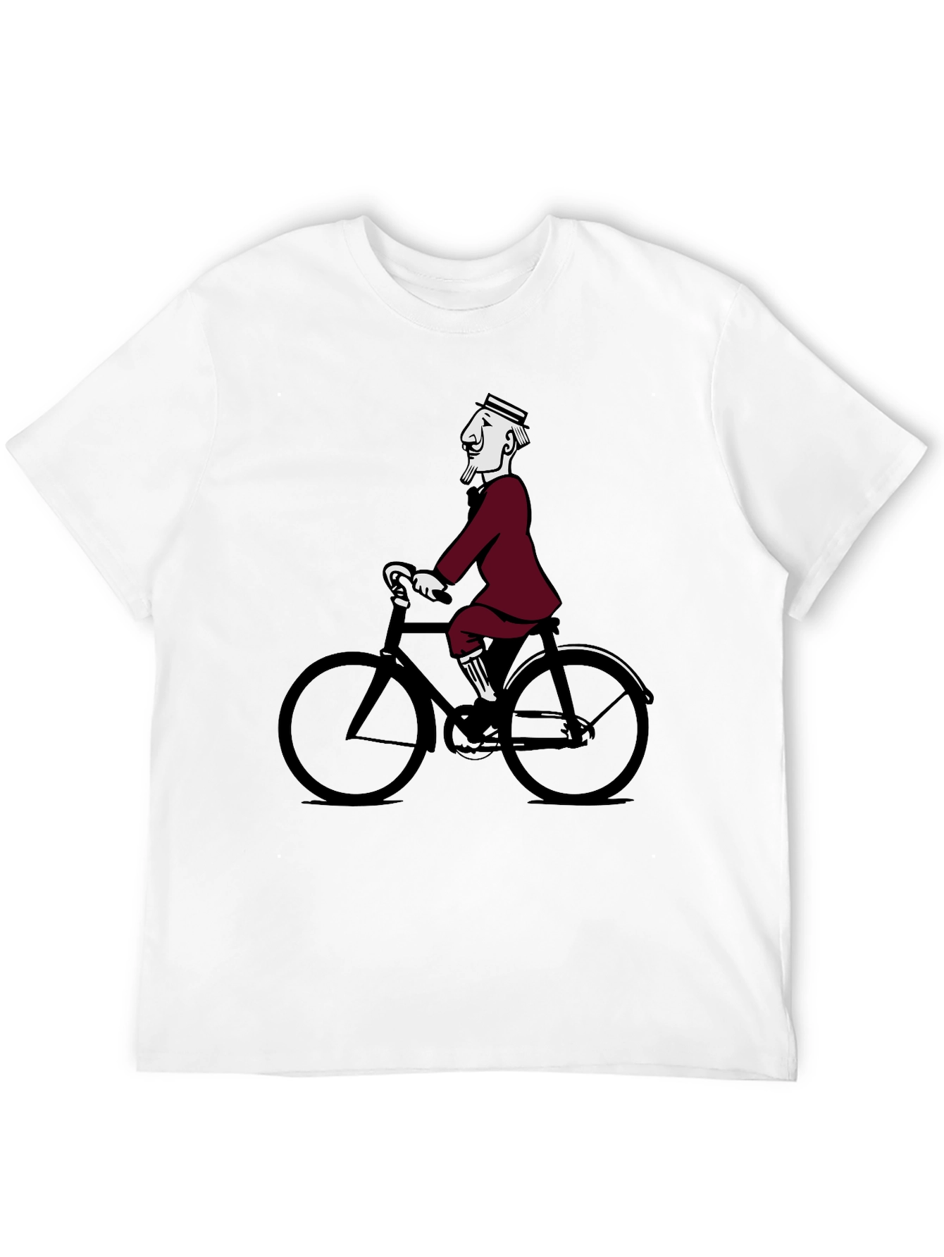 Retro Cyclist Tee - Quirky Graphic T-Shirt