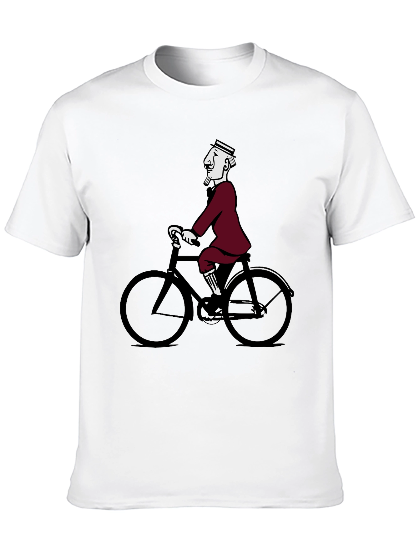 Retro Cyclist Tee - Quirky Graphic T-Shirt