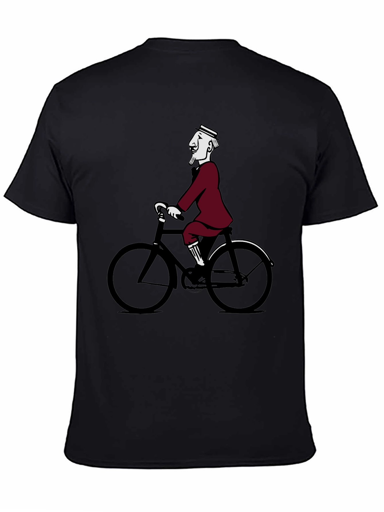 Retro Cyclist Tee - Quirky Graphic T-Shirt