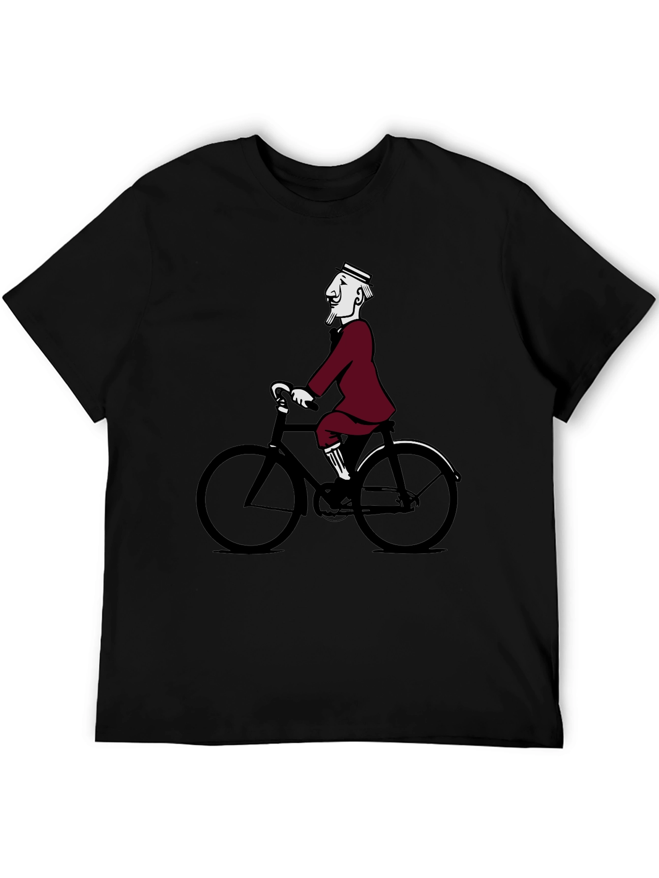 Retro Cyclist Tee - Quirky Graphic T-Shirt