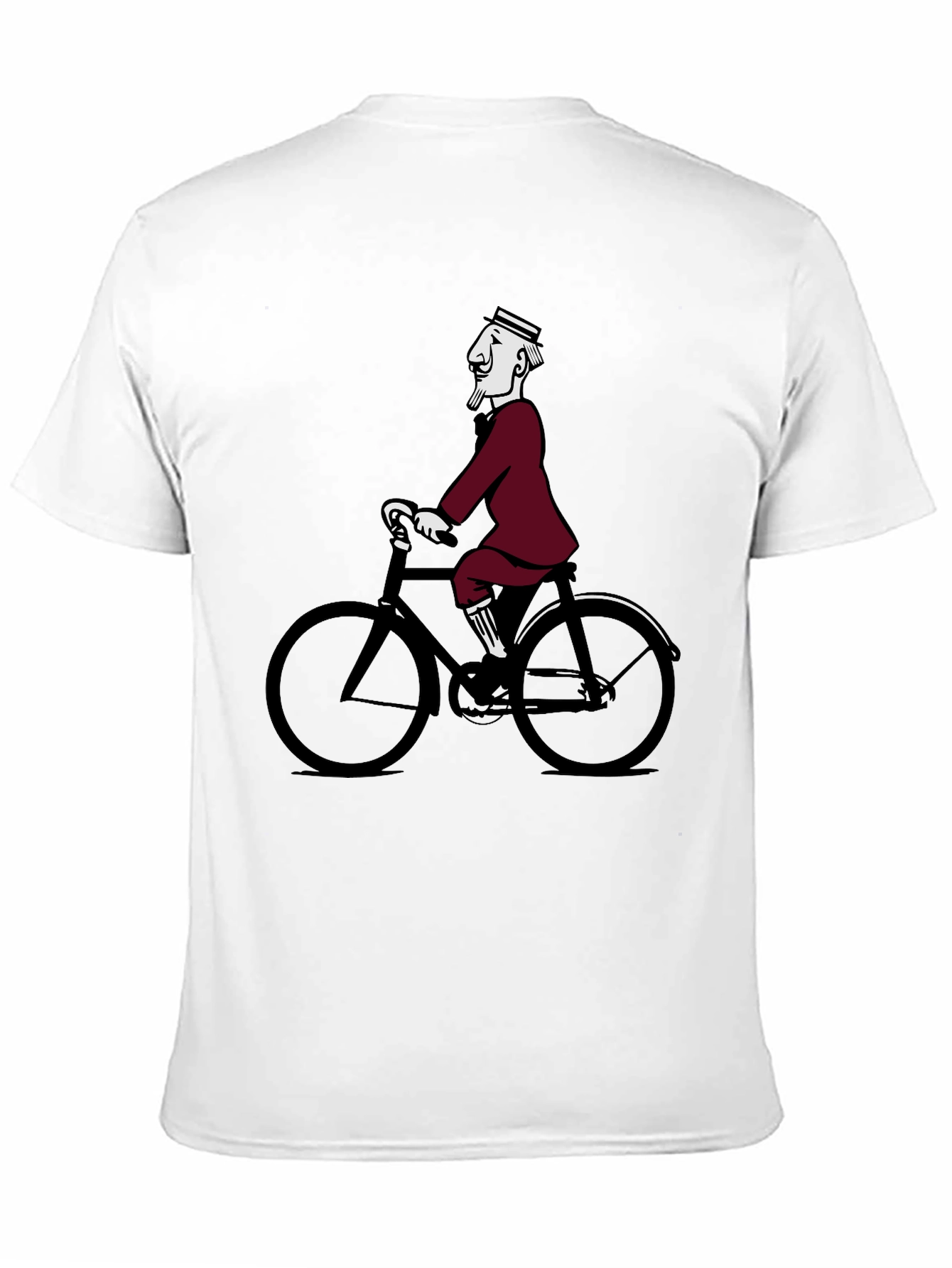 Retro Cyclist Tee - Quirky Graphic T-Shirt